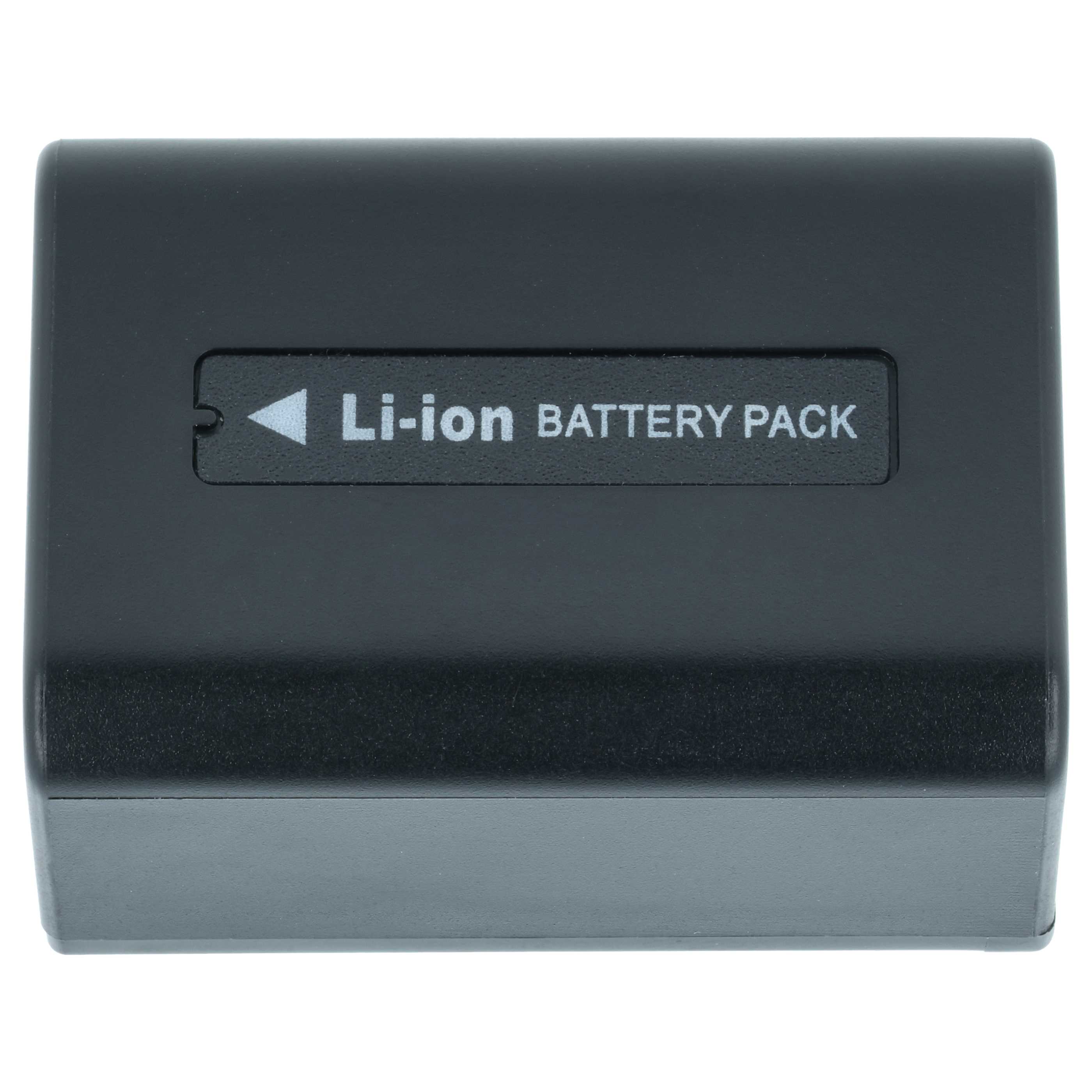 Videocamera 2x Battery replaces Sony NP-FV50A - 900 mAh 7.3 V Li-Ion