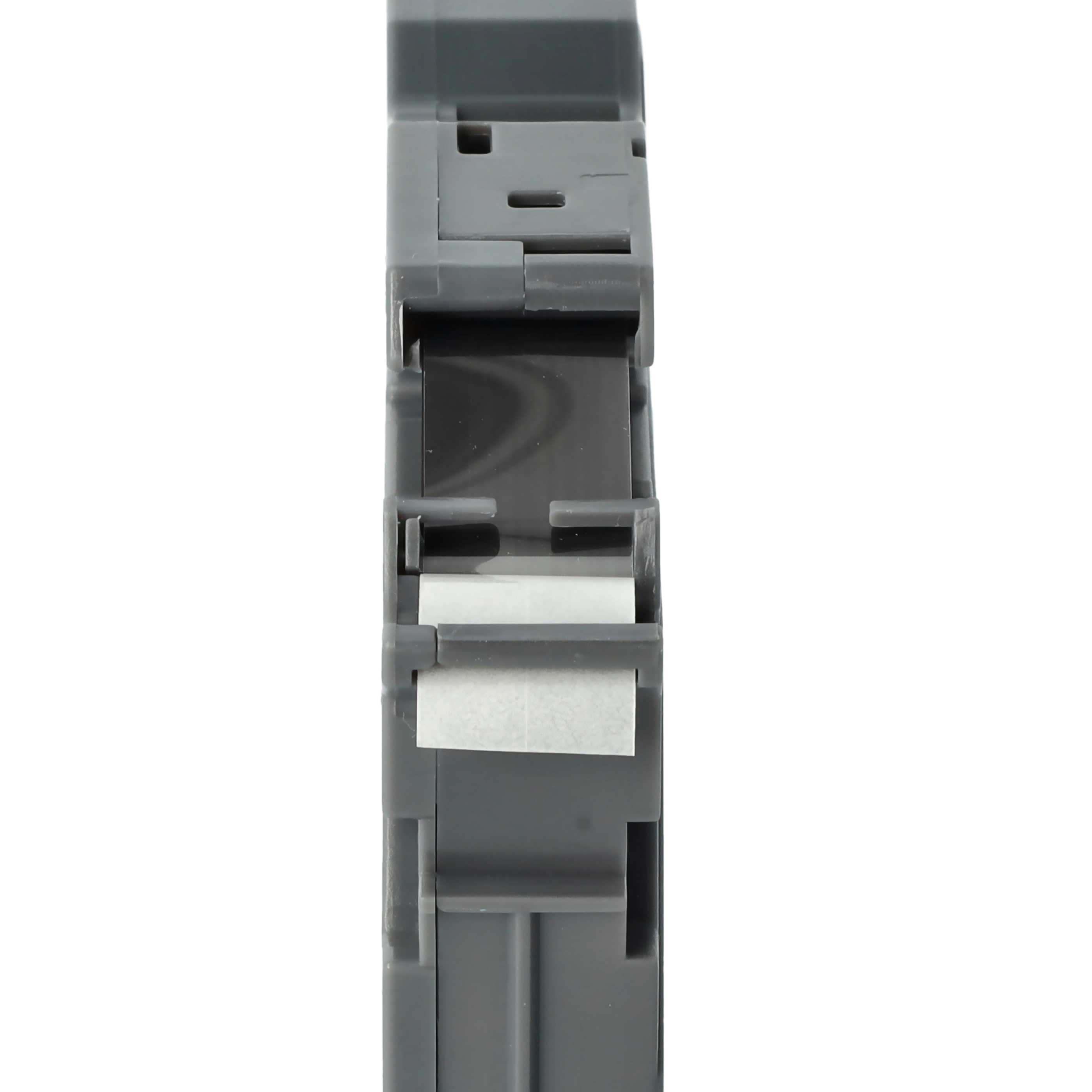 5x Label Tape replaces Brother TZ-131, TZE-131 - 12 mm Black to Transparent