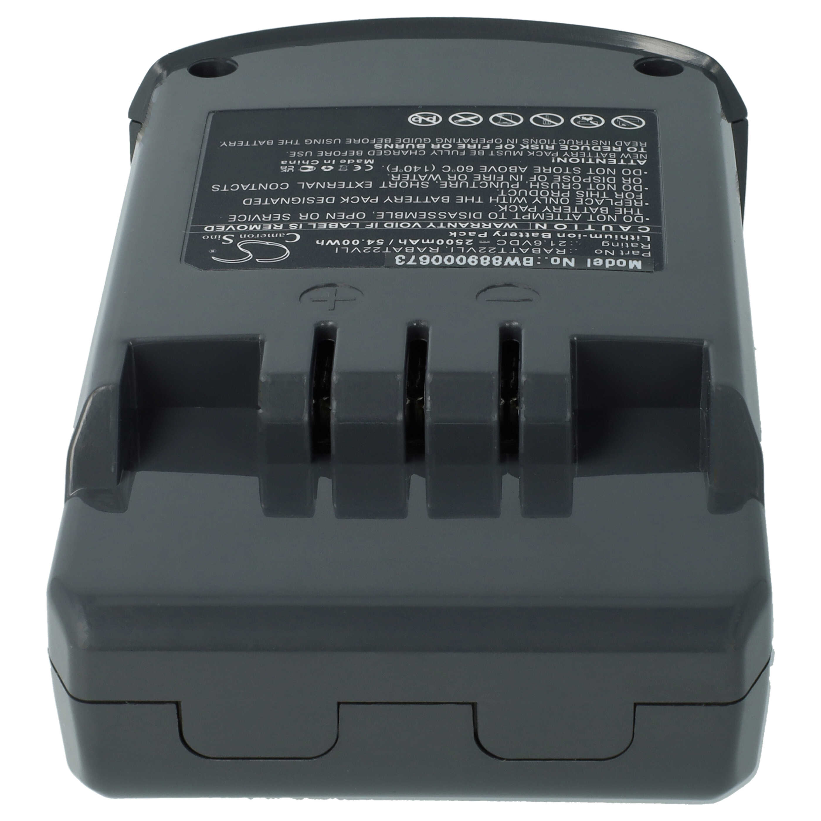 Batterie remplace Hoover RABAT22VLI, 6.20.40.01-0, 48023809 pour aspirateur - 2500mAh 21,6V Li-ion