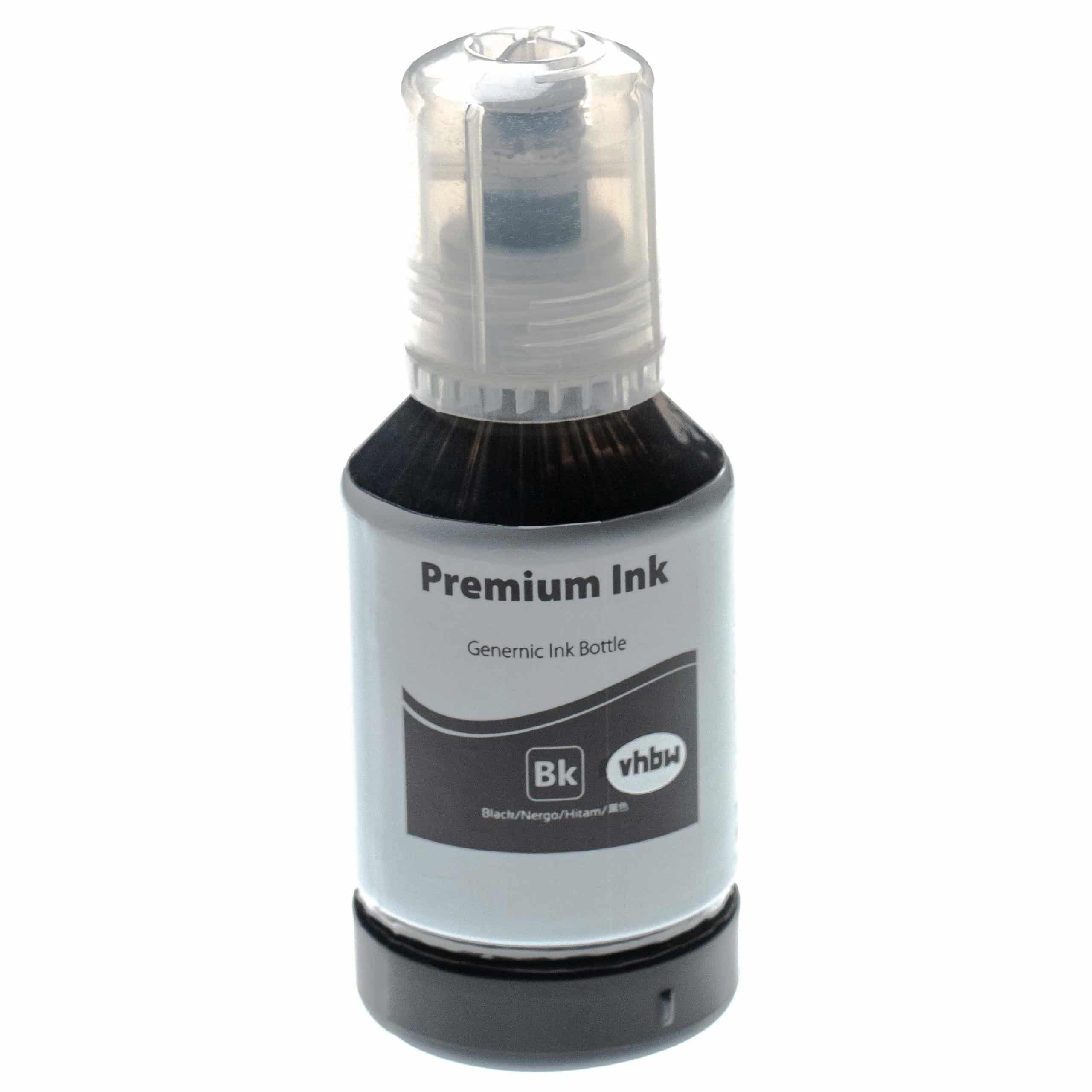 Refill Ink Black Pigmented replaces Epson C13T03R140, 102 black pigment ink for Epson Printers etc 127ml