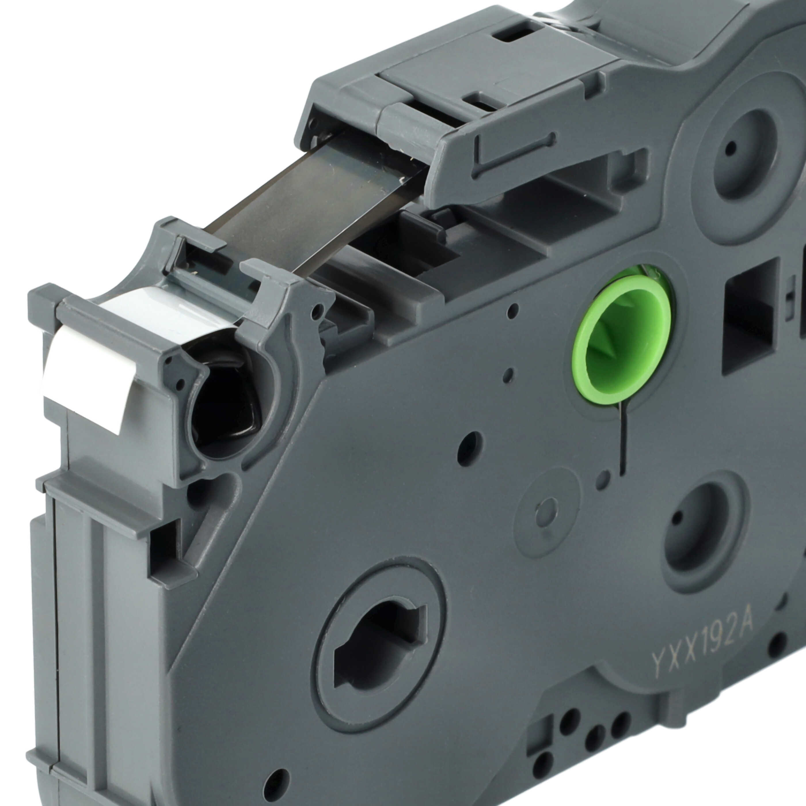 50x Label Tape replaces Brother TZ-221, TZE-221 - 9 mm Black to White