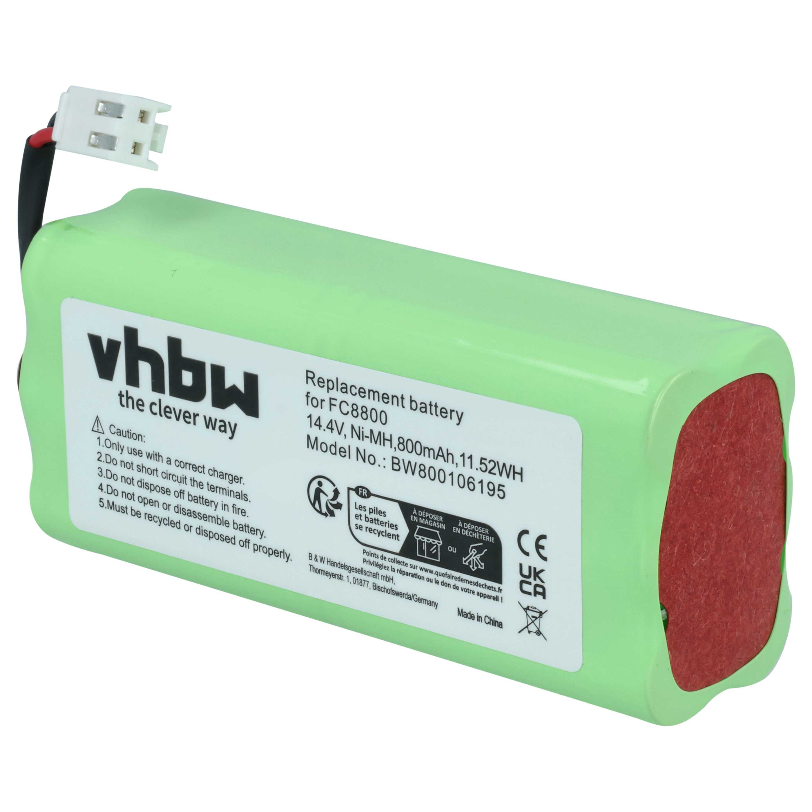 Battery replaces Philips NR49AA800P, CRP756/01 for Philips etc. 800mAh, 14.4V, NiMH