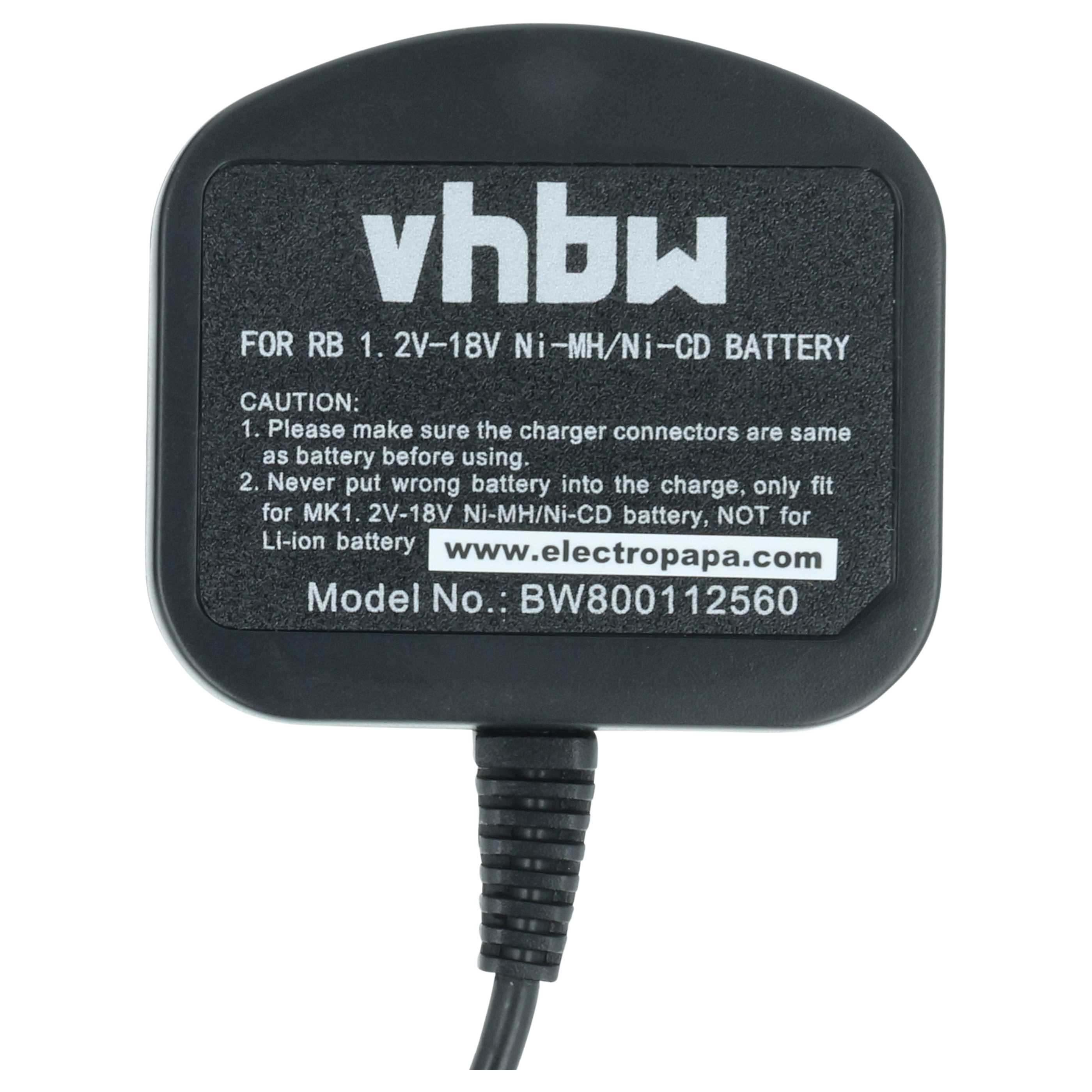Charger replaces Ryobi BCL14181H for Ryobi Power Tool Batteries etc. - Ni-Cd, NiMH