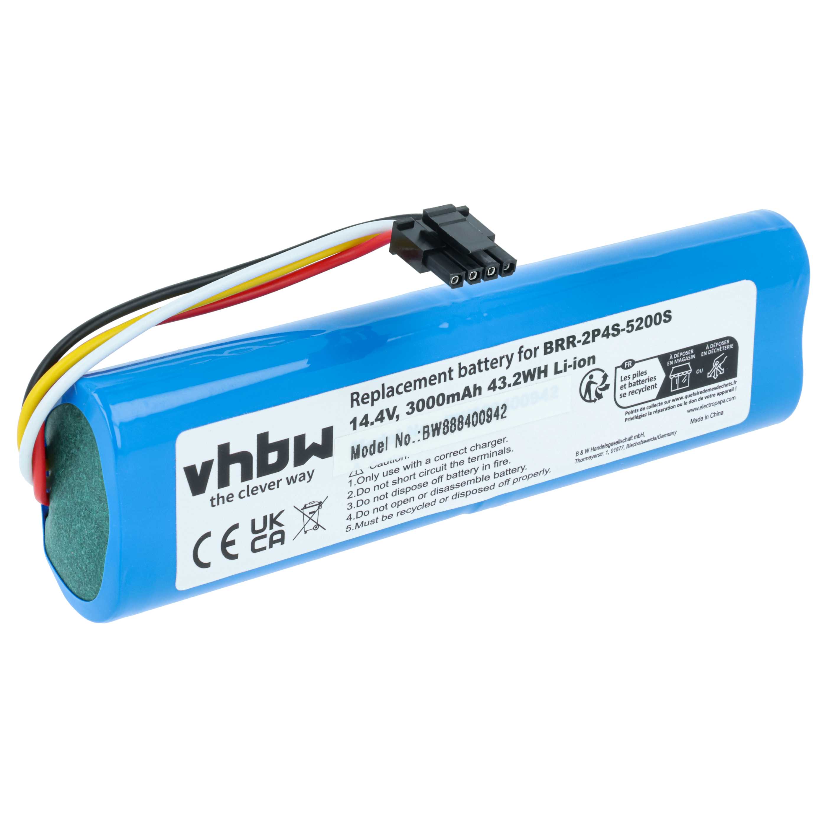 Batteria per robot aspiratore Dreame, Xiaomi, Xiaowa - 3000mAh 14,4V Li-Ion