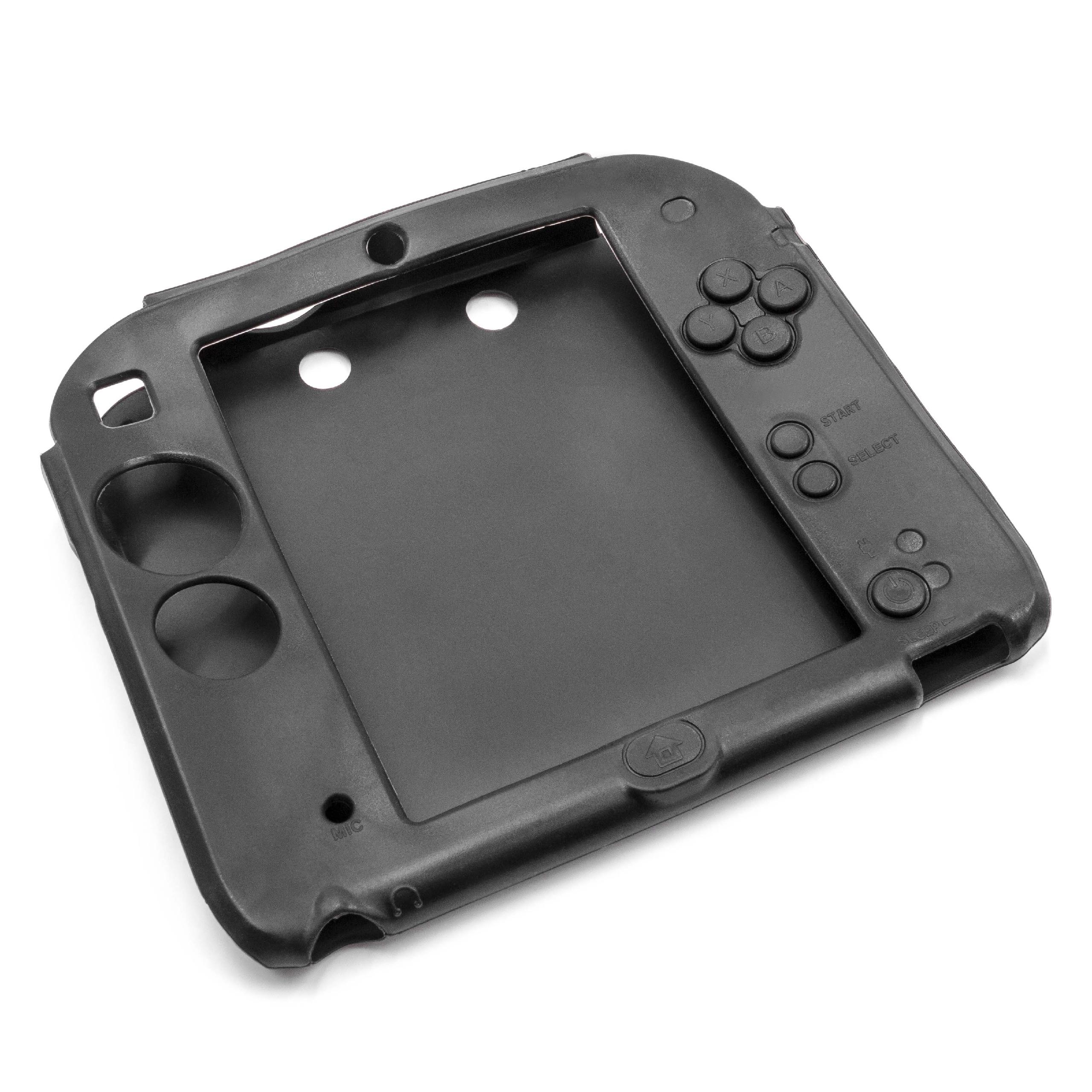 Hülle passend für Nintendo 2DS Spielekonsole - Case Silikon Schwarz