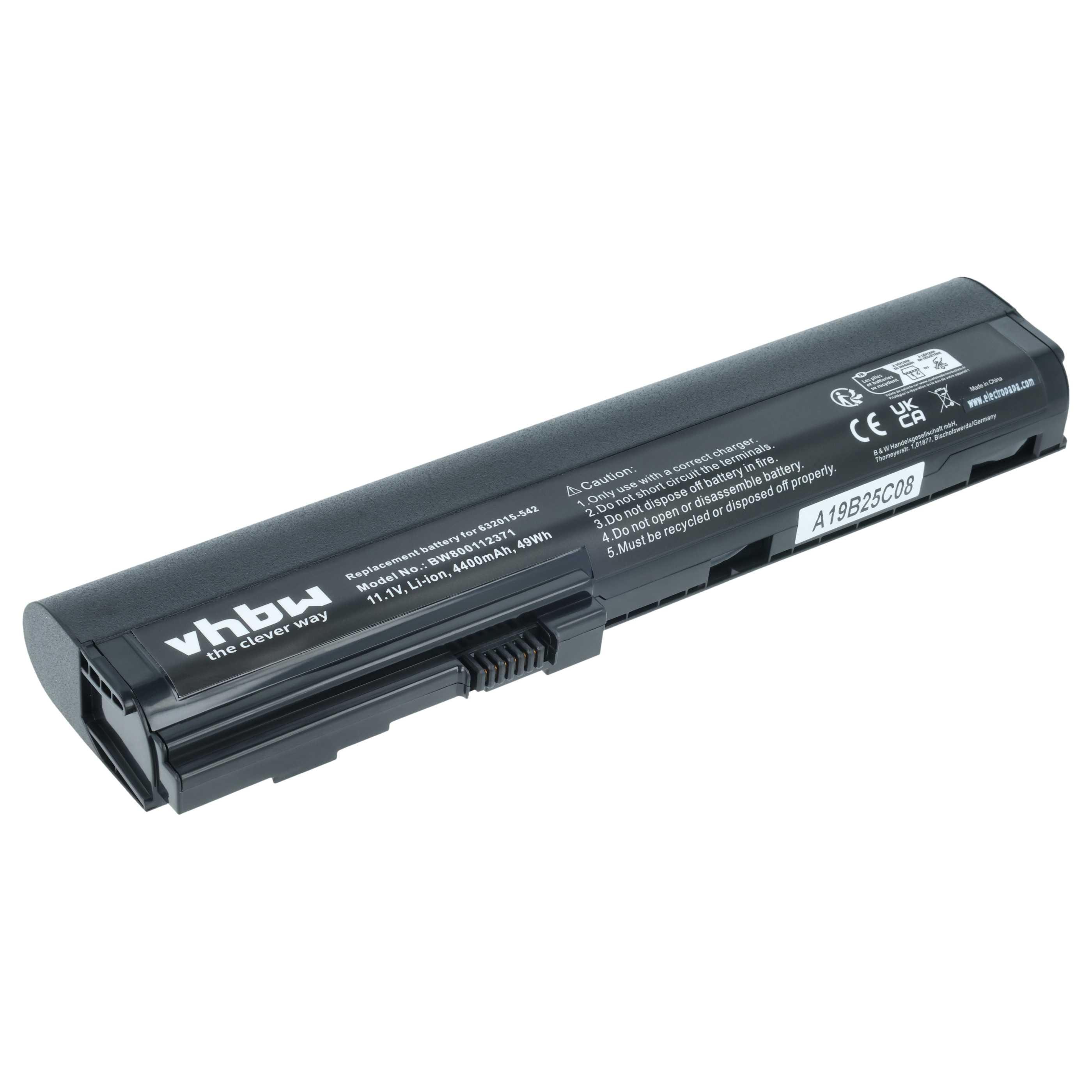 Akumulator do laptopa zamiennik HP 632015-241, 632015-222, 463309-241 - 4400 mAh 11,1 V Li-Ion, czarny