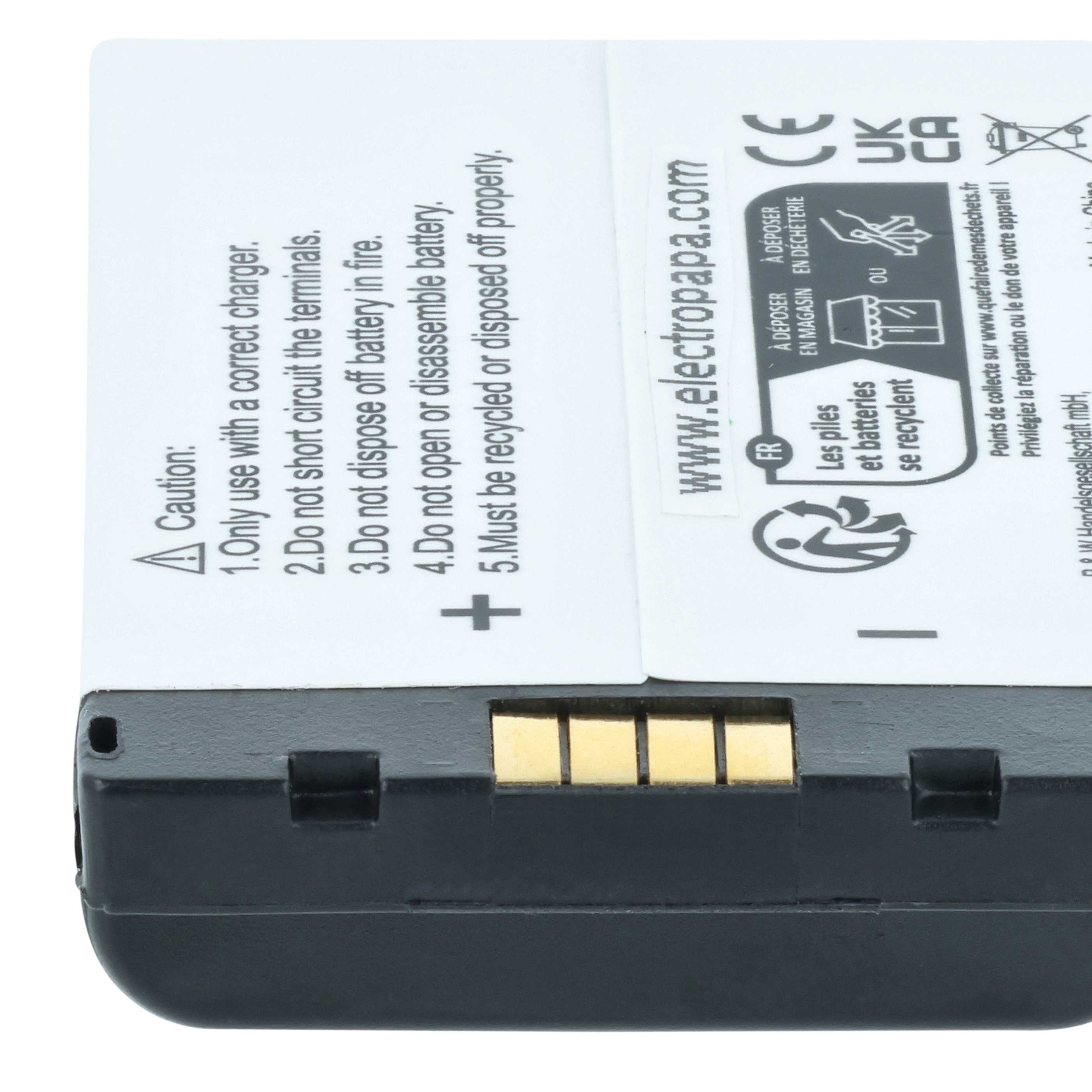 Radio 5x Battery replaces Motorola NNTN6922A, NNTN4655, SNN5705C, NNTN6923A - 1700 mAh 3.7 V Li-Ion