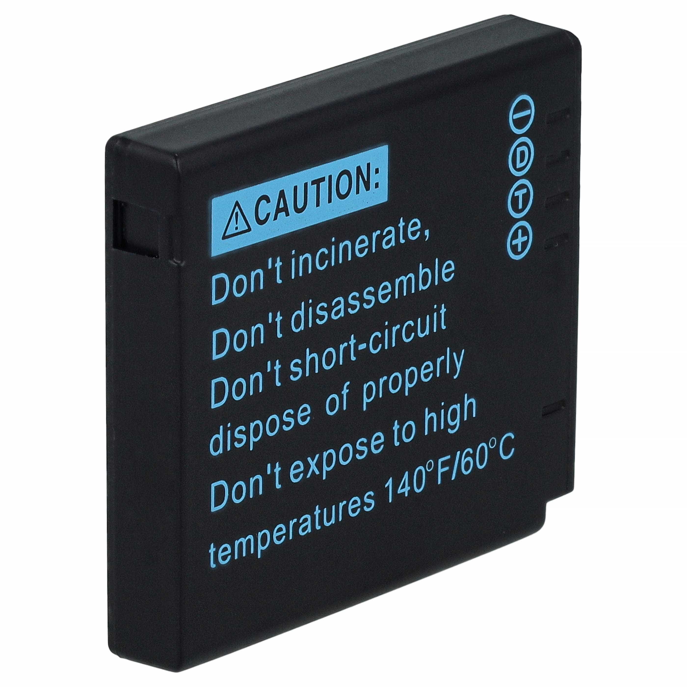 Battery replaces Panasonic CGA-S009E, CGA-S106C, CGA-S/106B, CGA-S/106C, CGA-S009 - 1000mAh, 3.7V, Li-Ion
