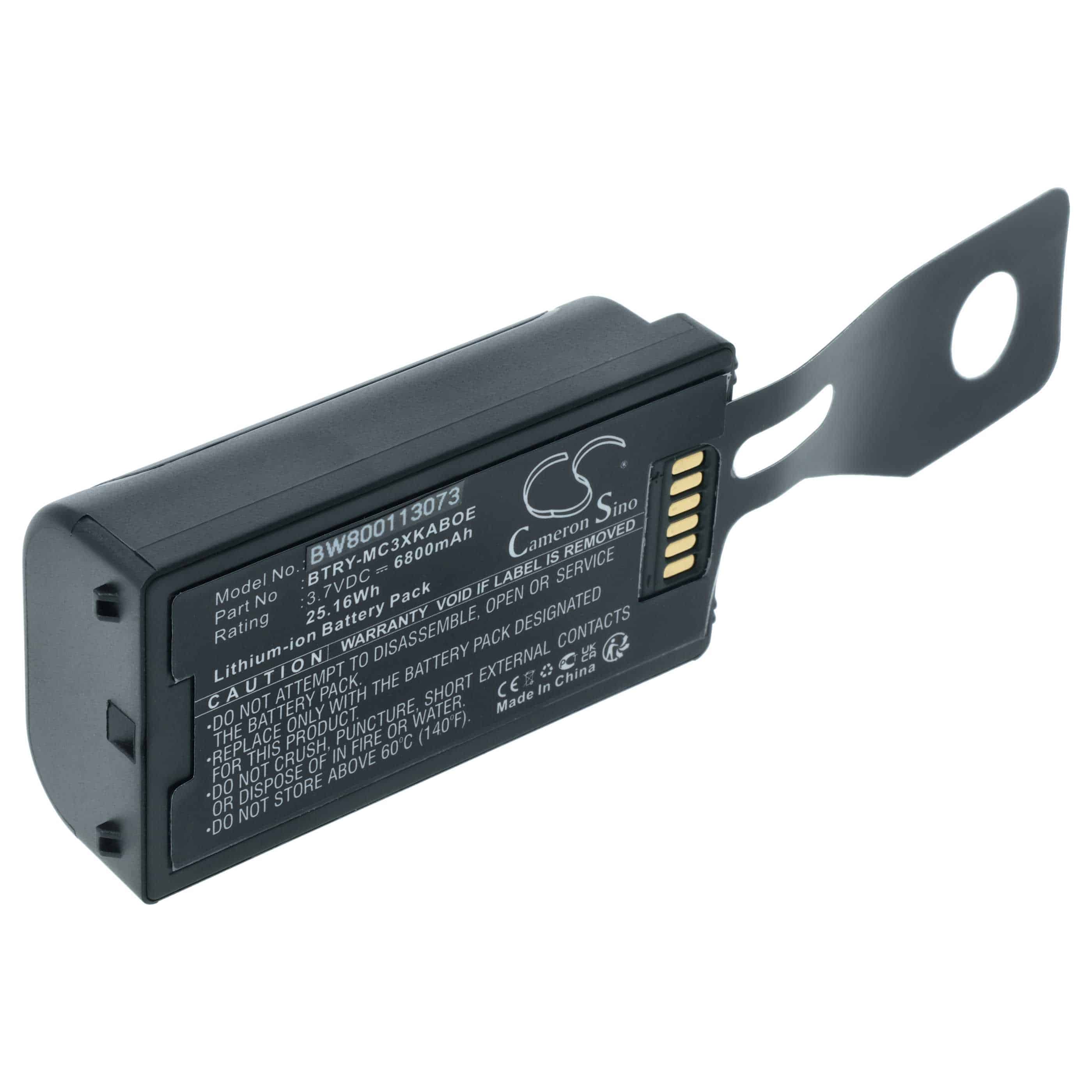 Akku als Ersatz für Symbol BTRY-MC31KAB02-50 für Symbol Barcodescanner - 6800mAh 3,7V Li-Ion