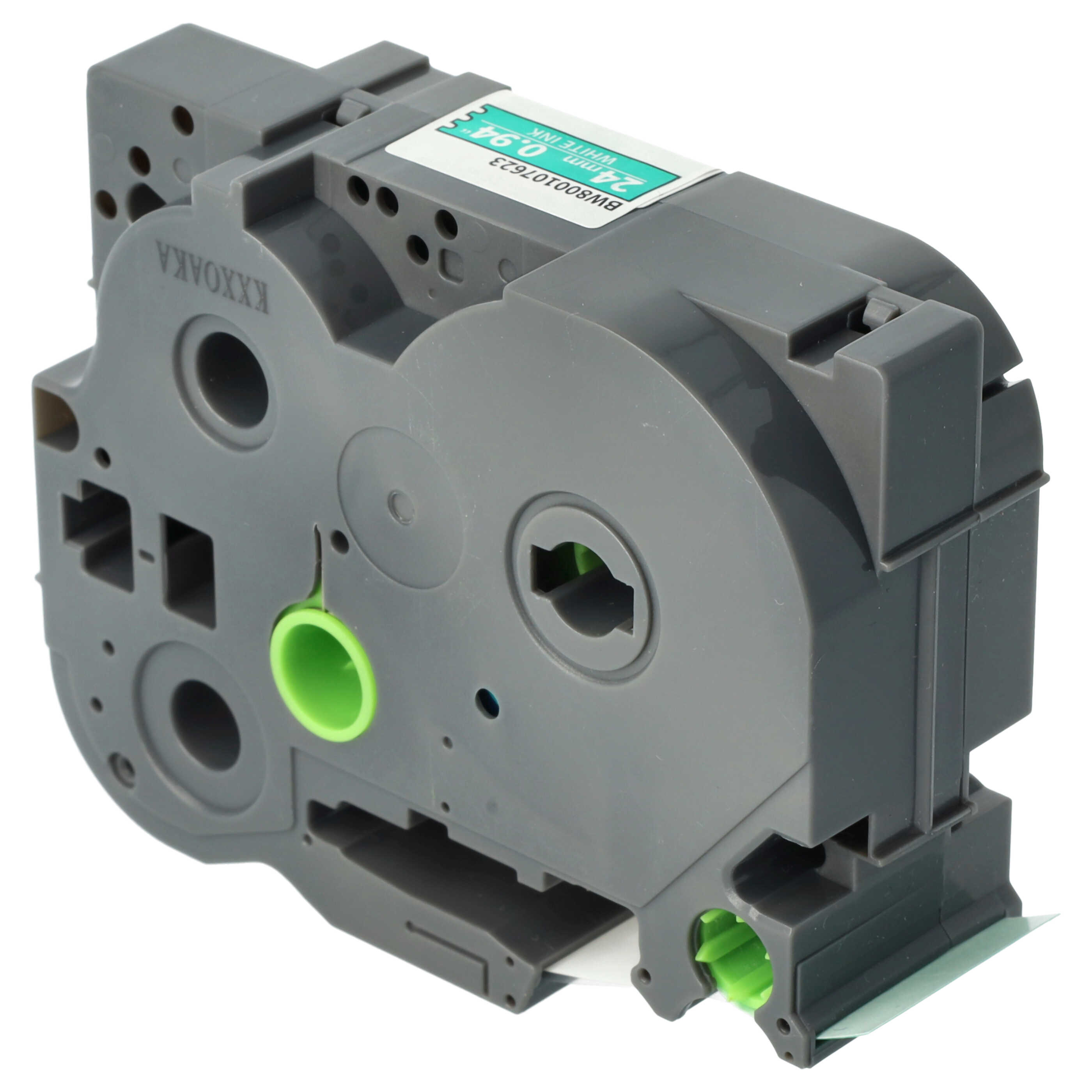 Label Tape replaces Brother TZE-755, TZ-755 - 24 mm White to Green