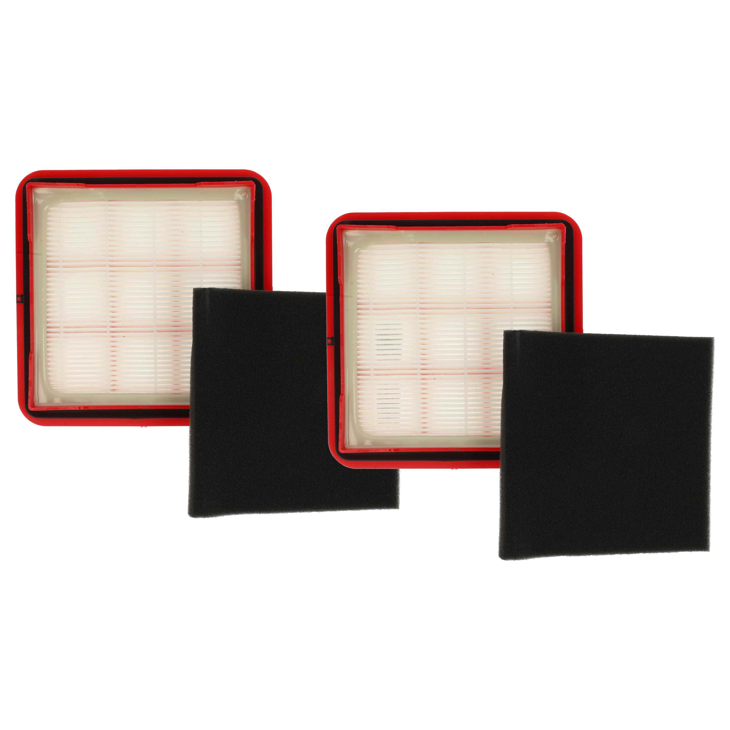 2x foam filter / motor filter replaces 9178015317 for Grundig Vacuum Cleaner, 14.3 x 14.3 cm