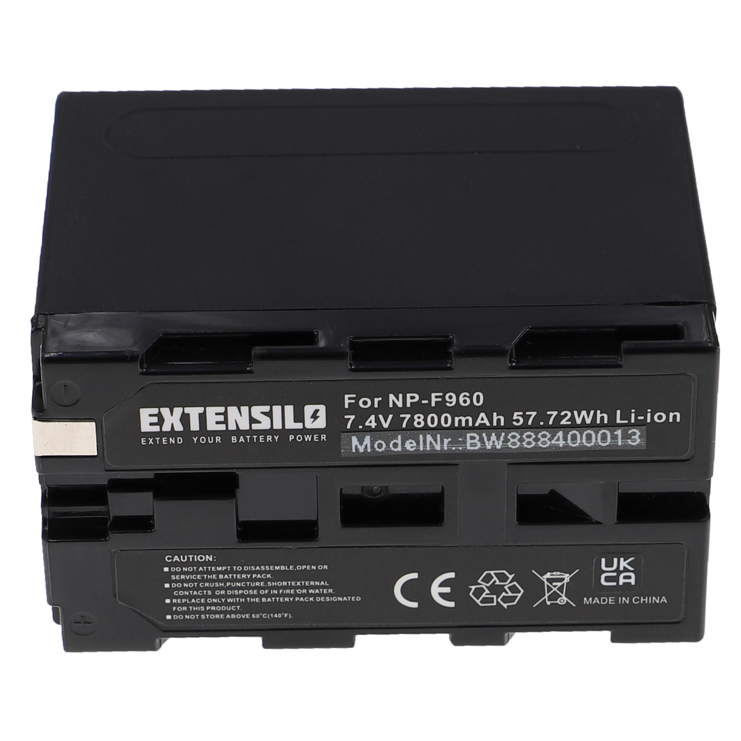 Batterie remplace Grundig BP-10, BP-9, BP-8 pour appareil photo - 7800mAh 7,4V Li-ion