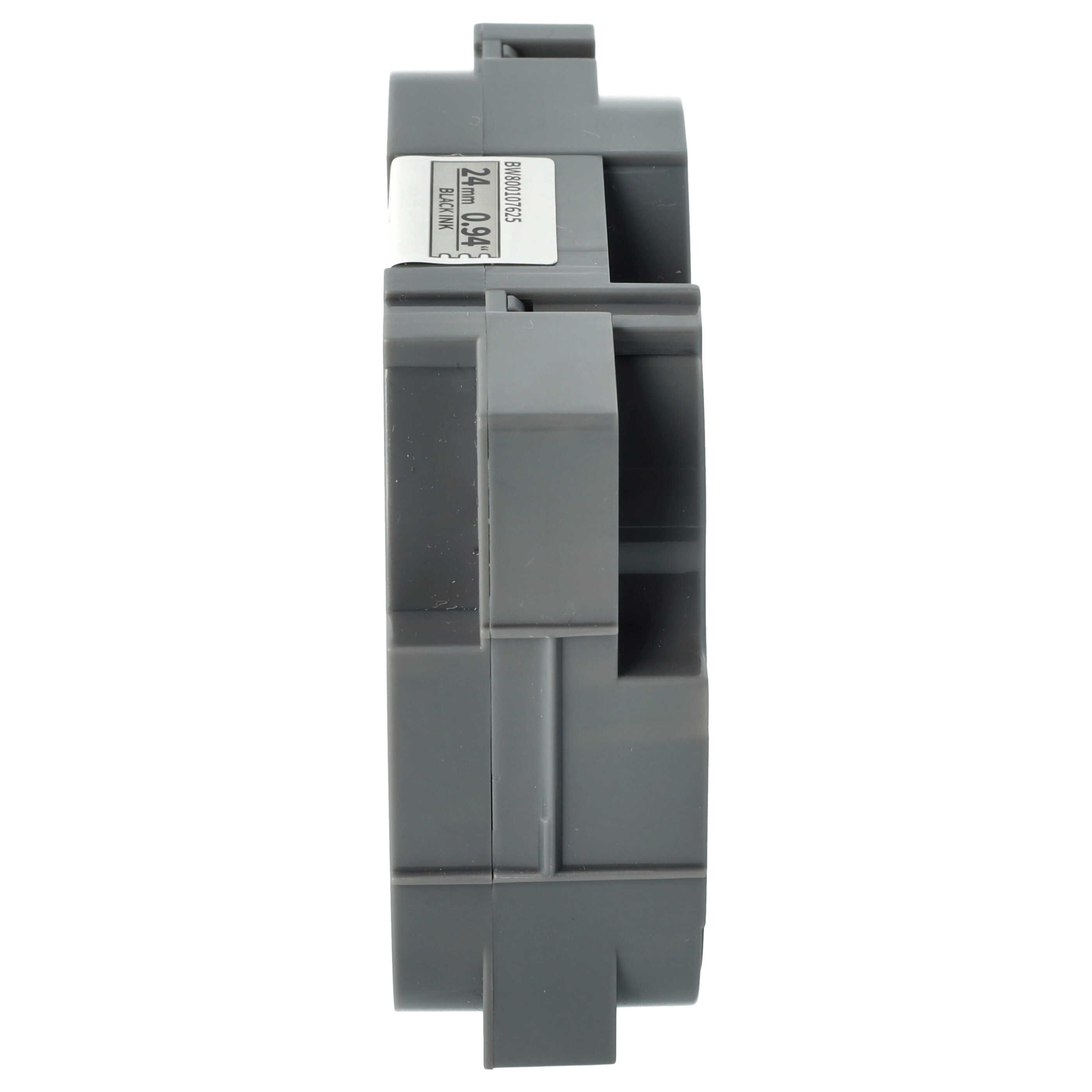 Cassette à ruban remplace Brother TZ-M951, TZE-M951 - 24mm lettrage Noir ruban Argent mat