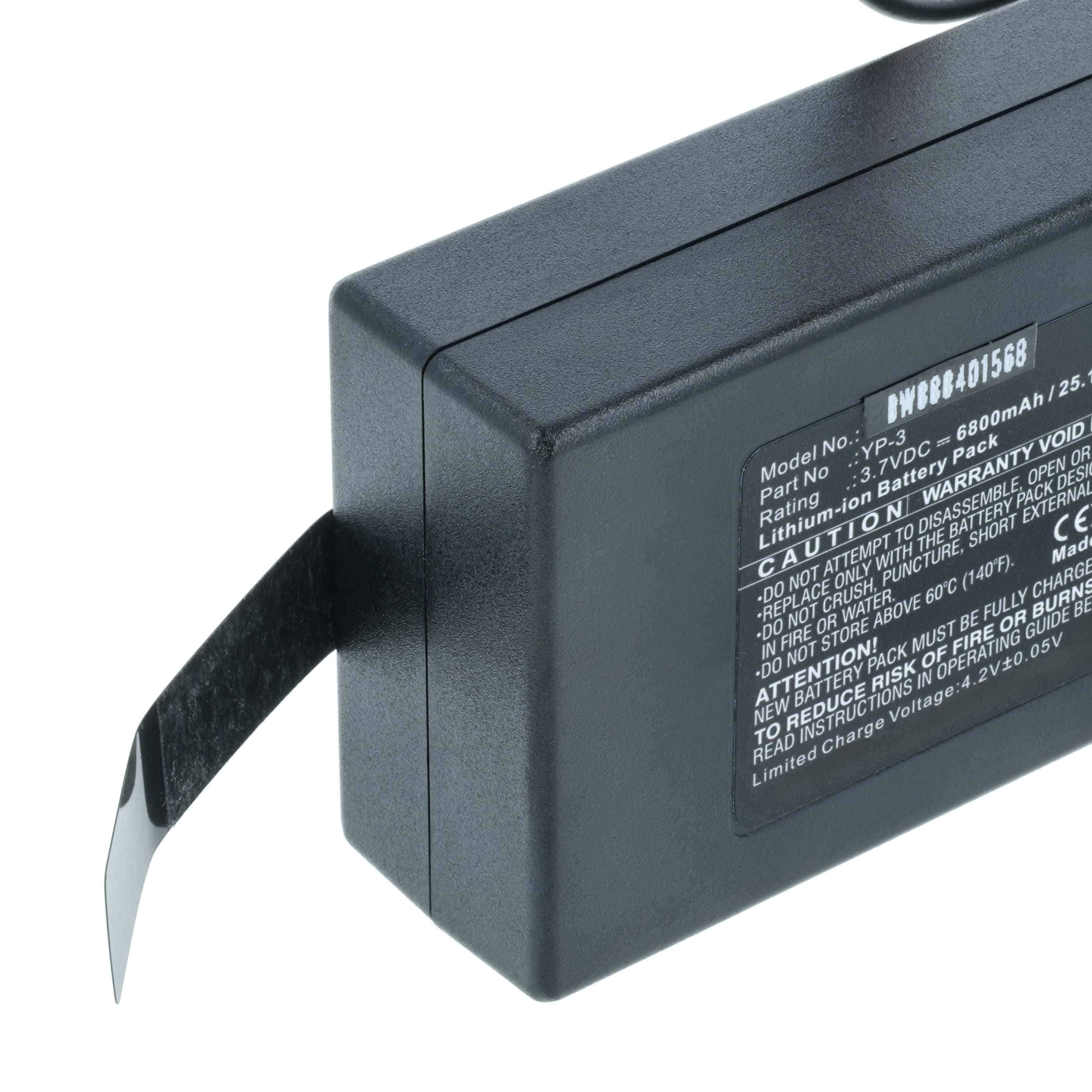 Batterie remplace Yuneec YP-3 modèle radio-télécommandé - 6800mAh 3,7V Li-ion