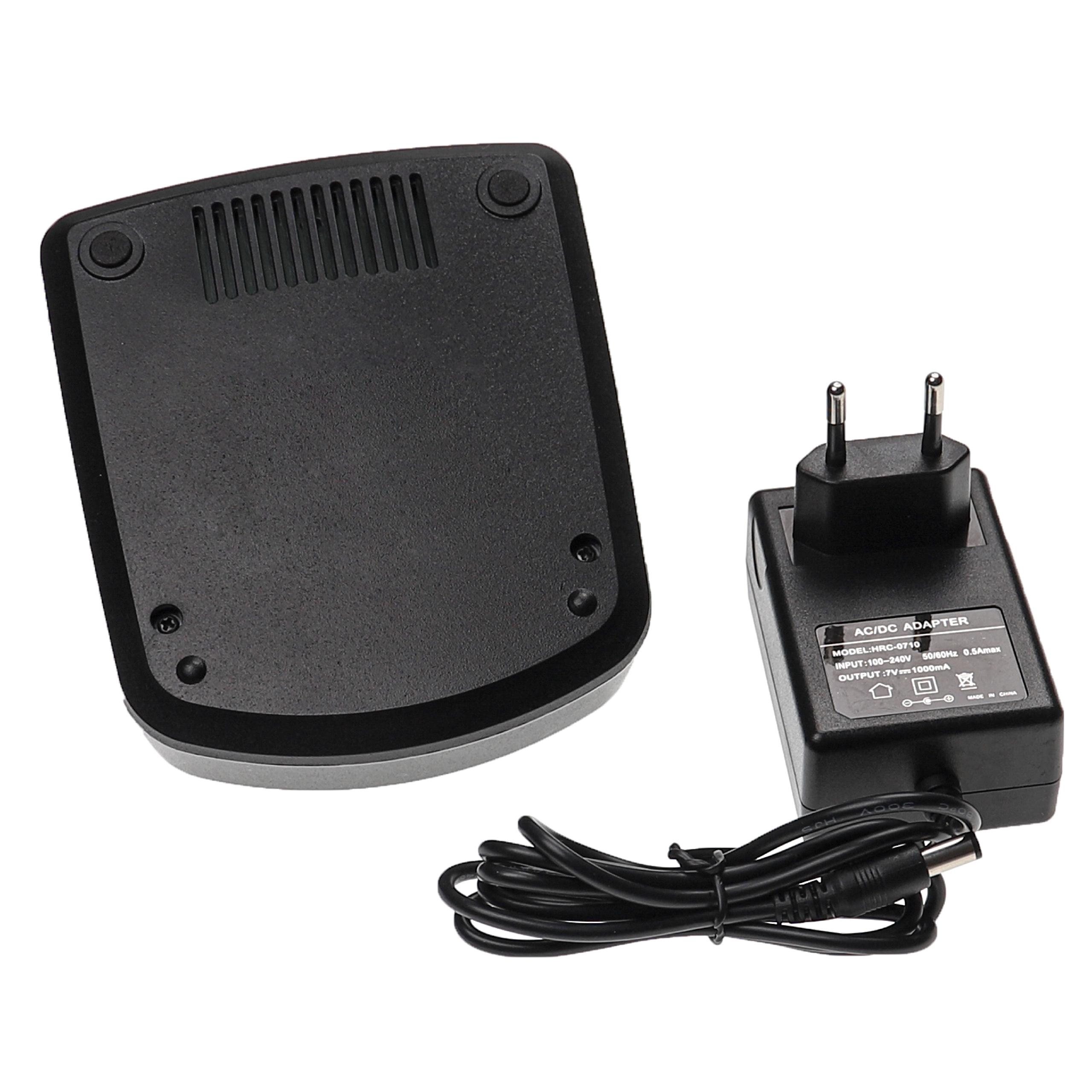 Charger + Mains Adapter as Replacement for Motorola NNTN7558A for Radio Batteries - 7 V, 1.0 A