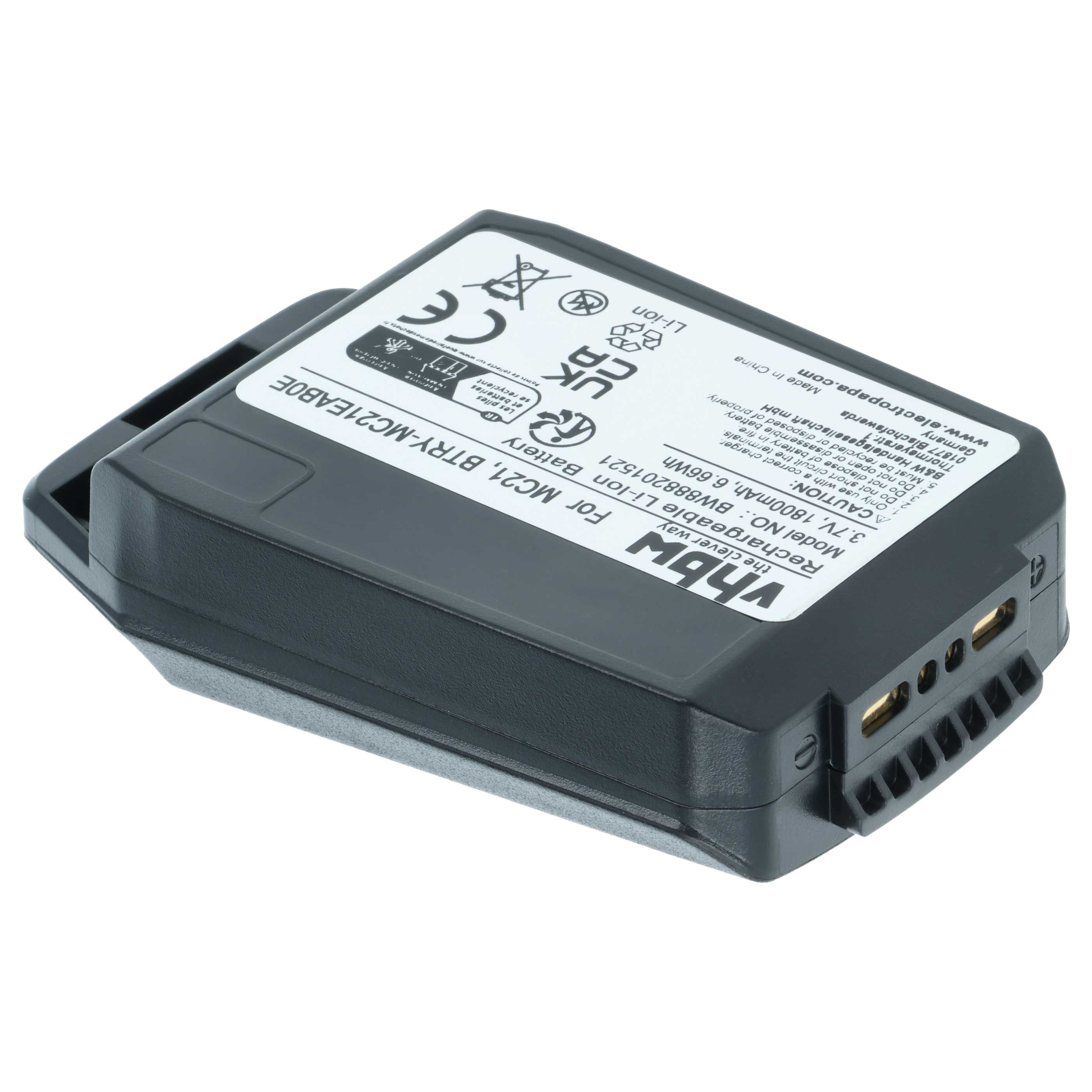 Batteria per computer portatile scanner sostituisce Motorola 82-105612-01, 82-150612-01 - 1800mAh 3,7V Li-Poly