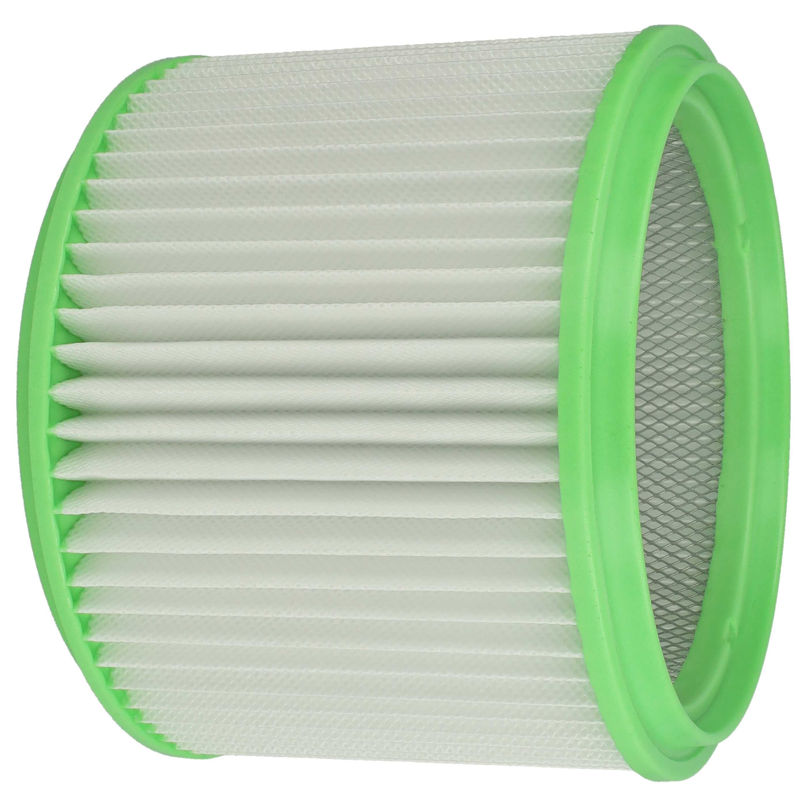 2x cartridge filter replaces Makita 413525 for Gisowatt Vacuum Cleaner, white / green