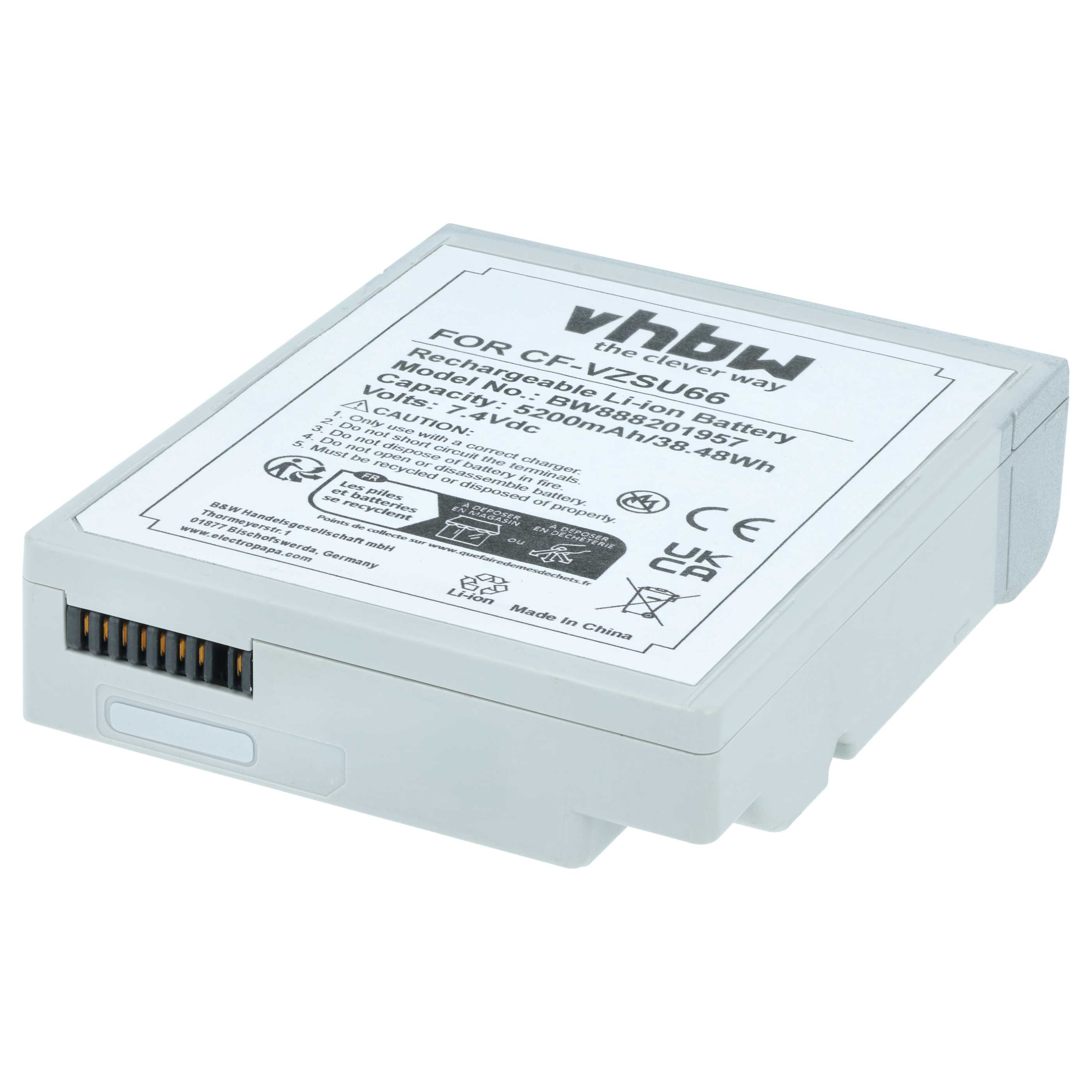 Akumulator do laptopa zamiennik Panasonic CF-VZSU66U - 5200 mAh 7,4 V Li-Ion, czarny