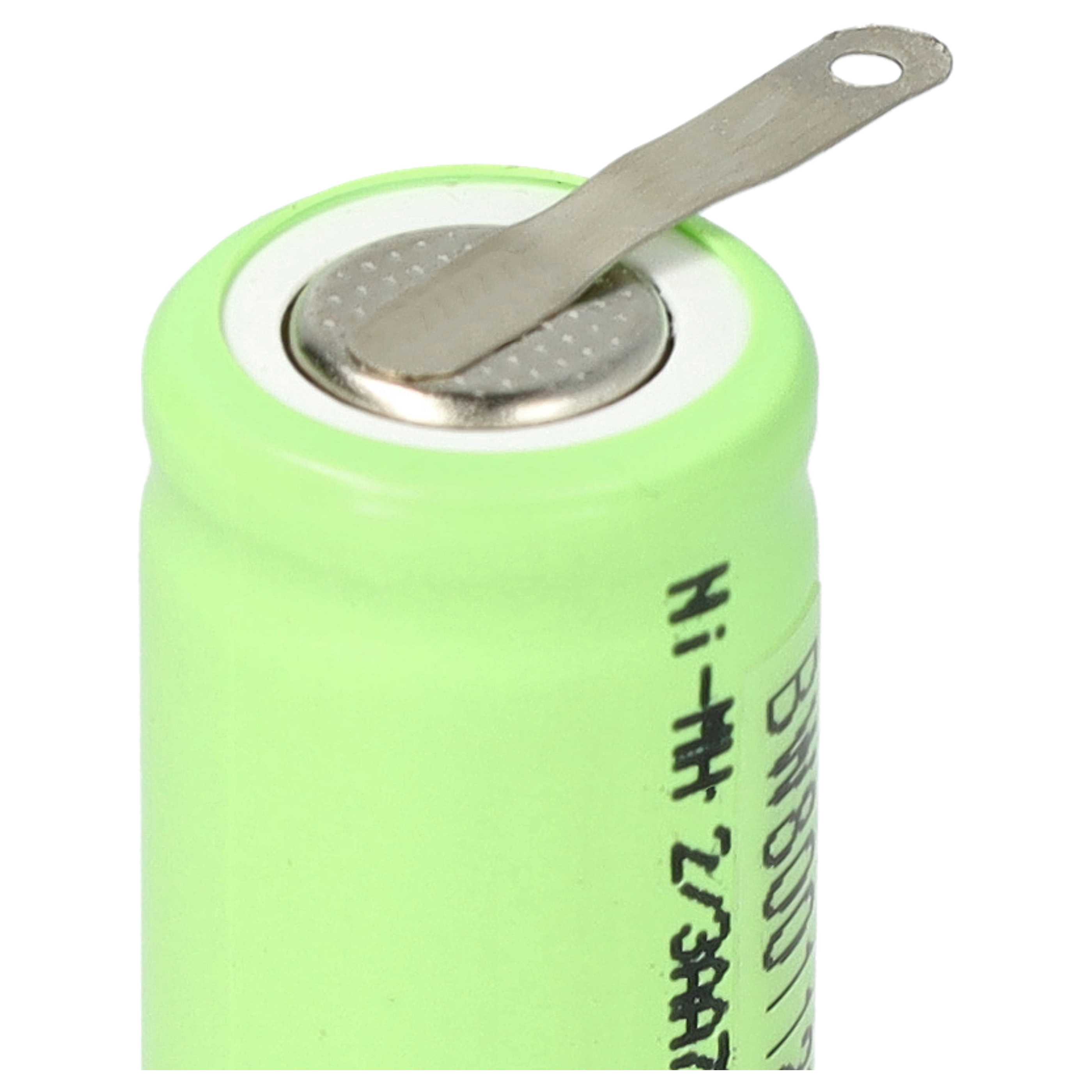 Batterie (2 pcs.) remplace 2/3AA modèle radio-télécommandé - 750mAh 1,2V NiMH