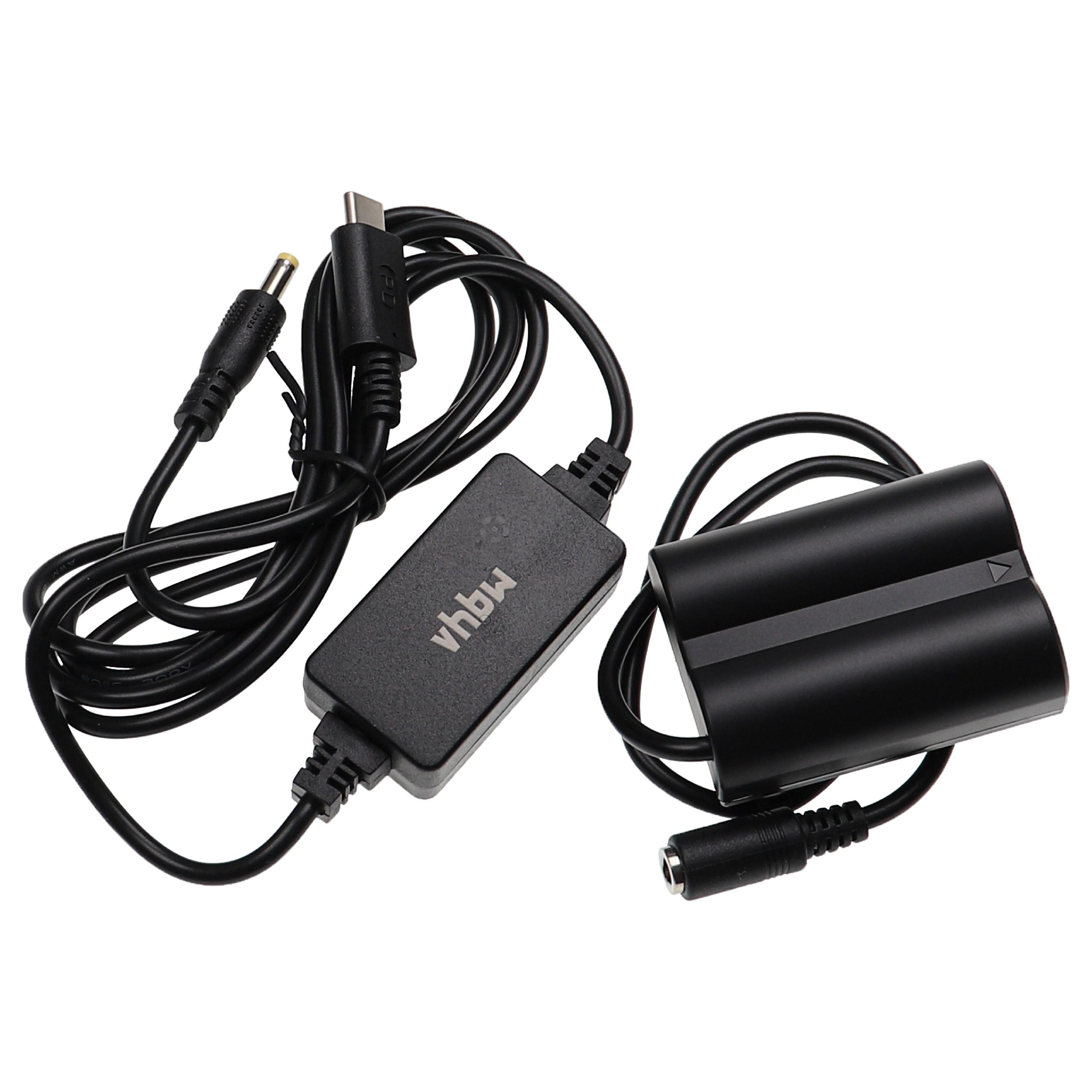 Alimentatore USB sostituisce per fotocamera Fujifilm + coupler DC come Fujifilm CP-W235, 3,0A