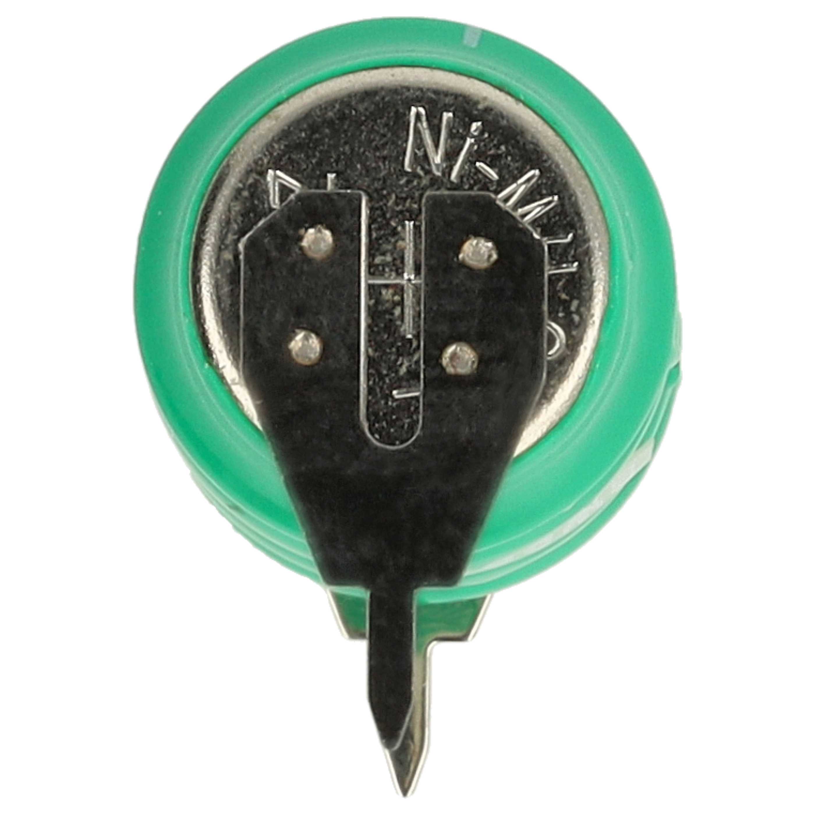 Button Cell Battery Type V40H 2 Pins for Model Building Solar Lamps etc. - 40 mAh 4.8 V NiMH