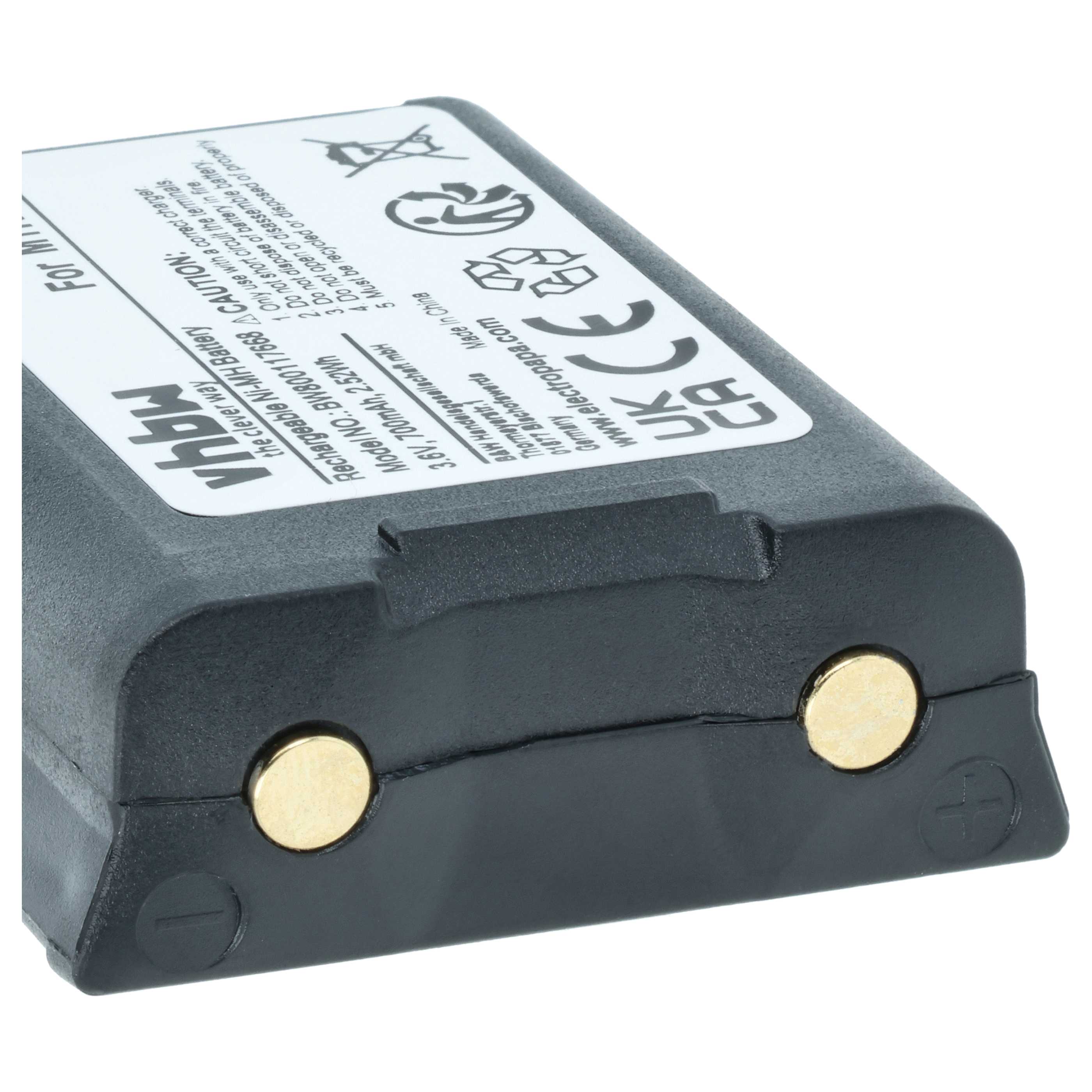 Batteria per telecomando remote controller sostituisce Ravioli NH800 - 700mAh 3,6V NiMH