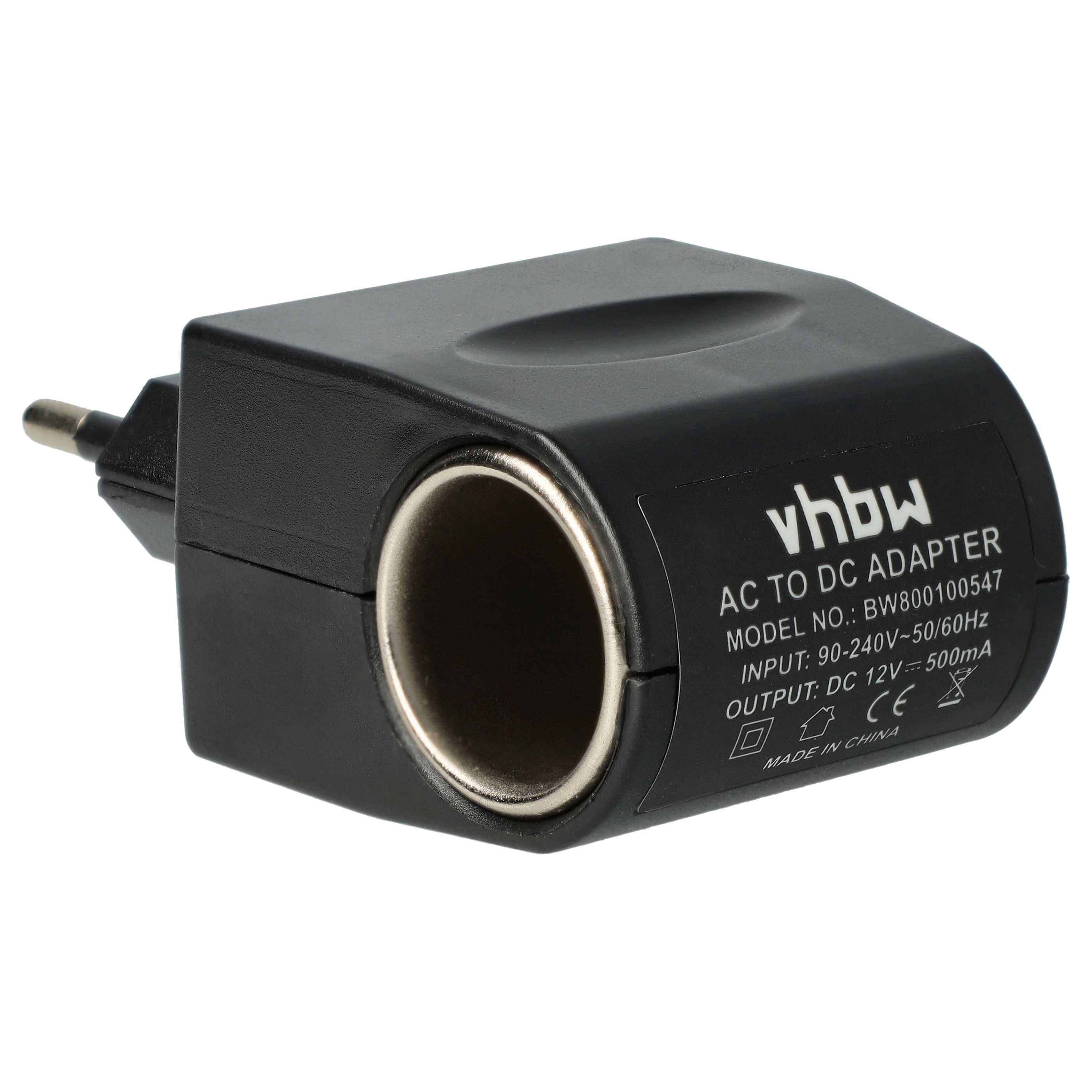 Adaptateur de chargeur voiture 12 V vers prise 220 V pour tableau de bord - 500 mA