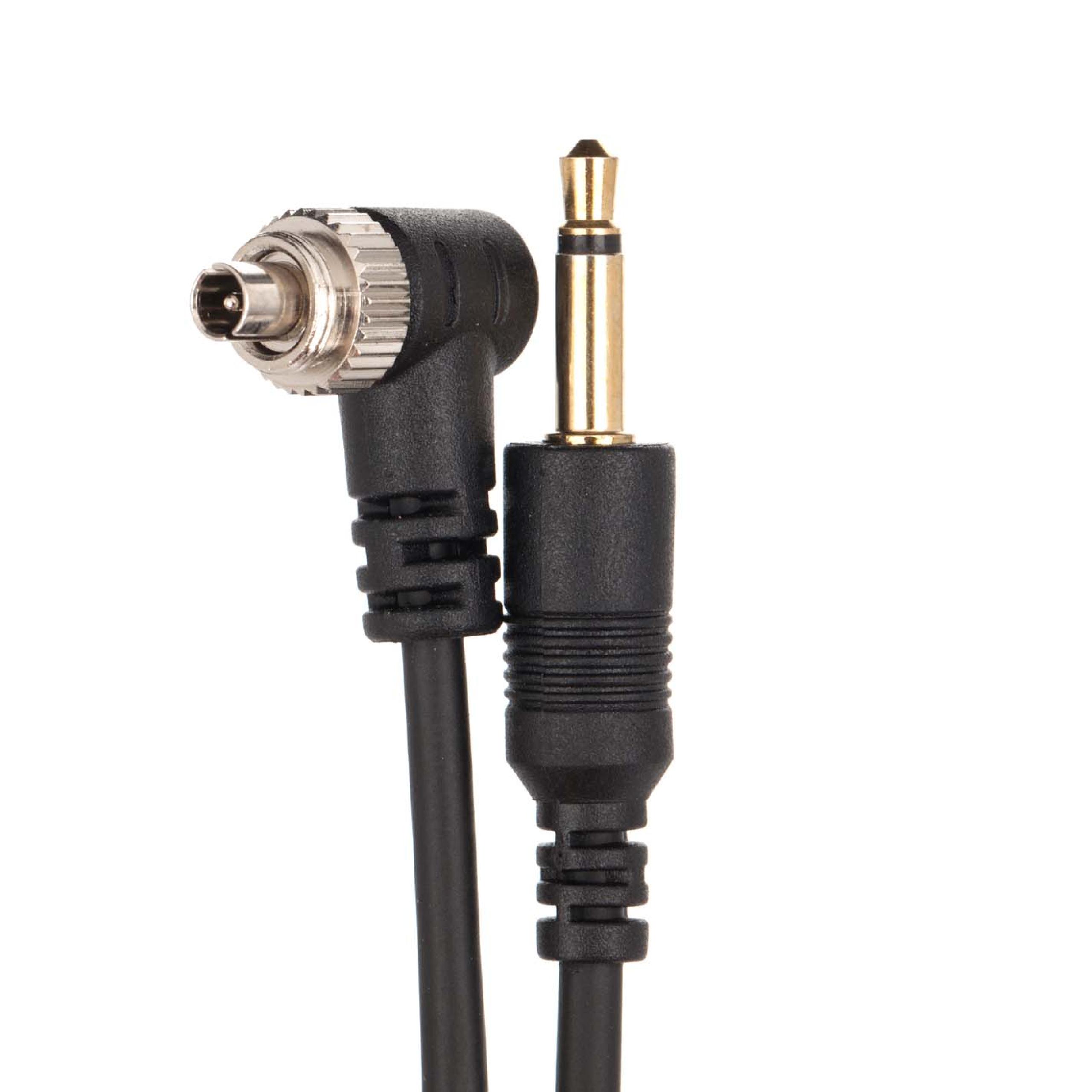 Flash PC sync cable, cord for 3.5mm suitable for Nikon studio flash lighting, external flash unit etc