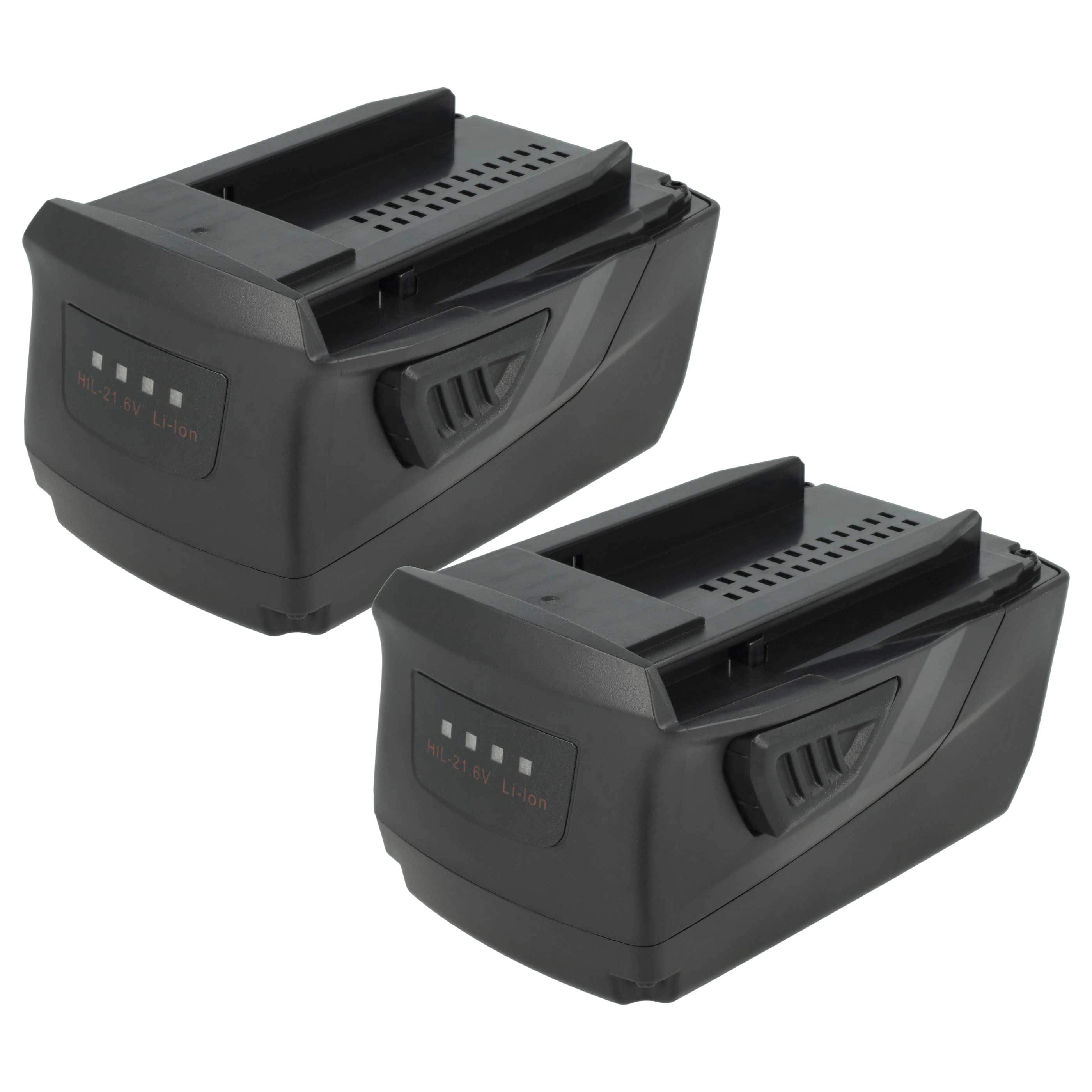 2x Battery replaces Hilti 2018498, 2136393, 2136395, 2183185 Electric Power Tool - 6000 mAh, 21.6 V, Li-Ion