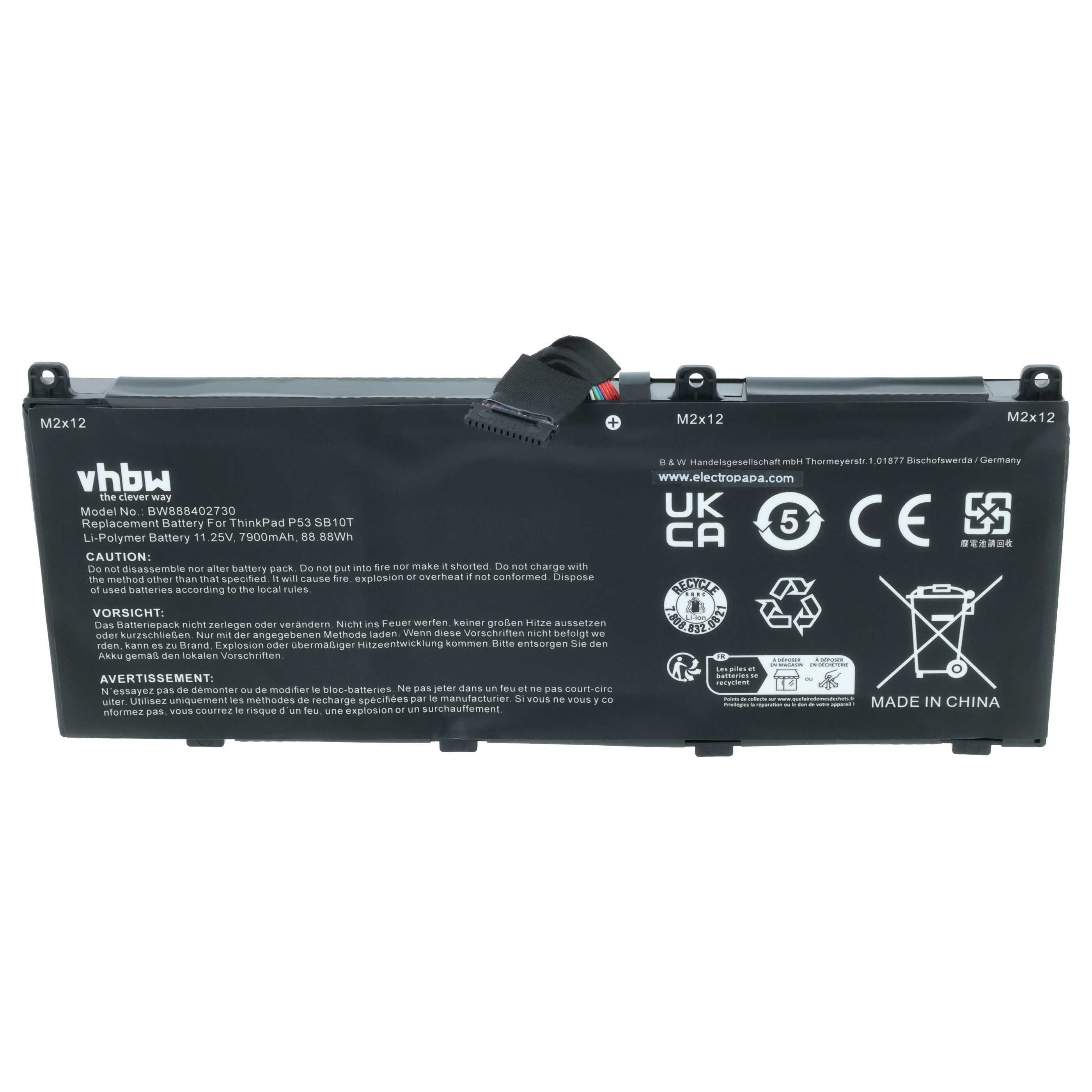 Akumulator do laptopa zamiennik Lenovo L18M6P90, SB10K97664, 5B10W13901, L18C6P90 - 7900 mAh 11,25 V LiPo