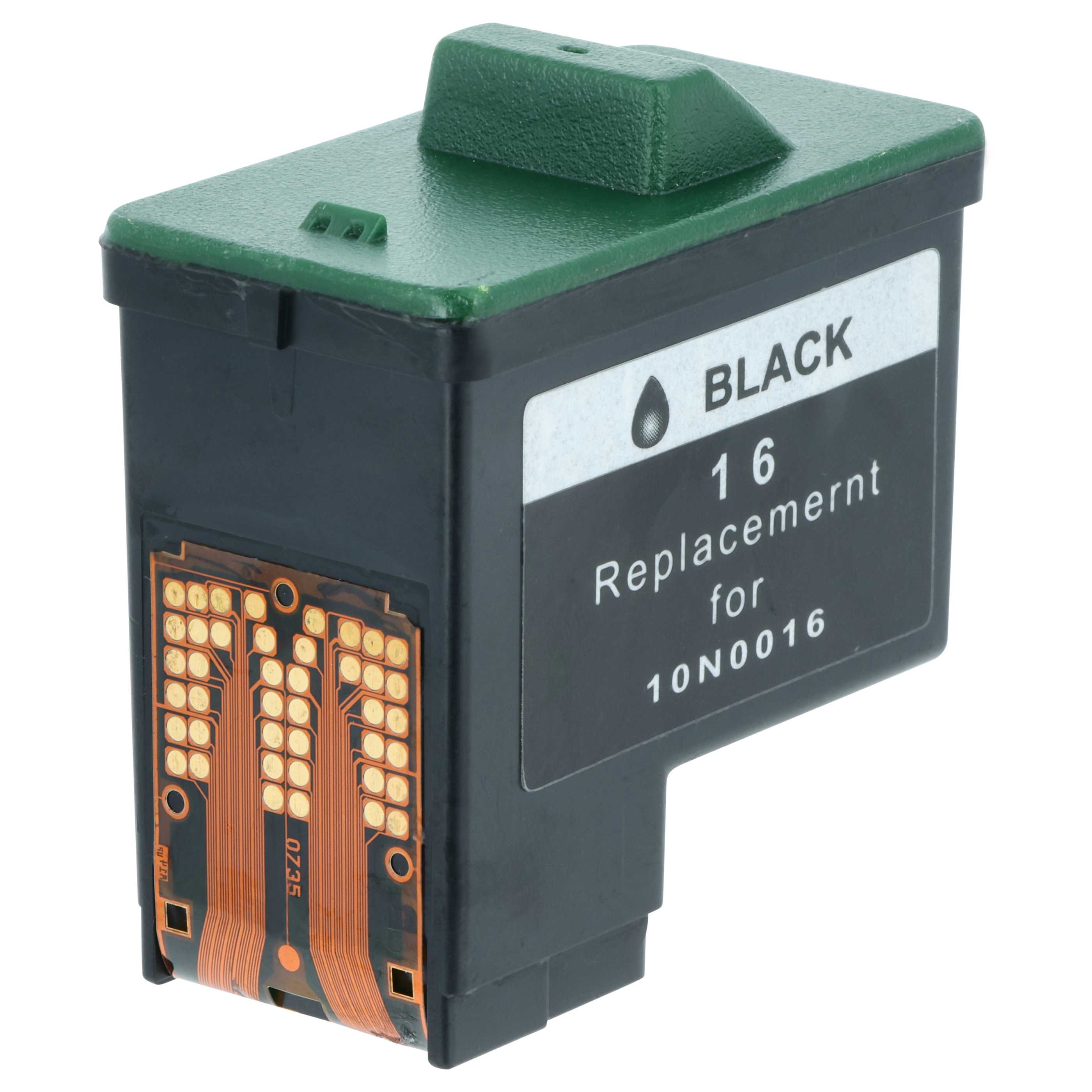 Cartouche remplace Lexmark 17, 16, 10N0217, 10N0016 pour imprimante Lexmark / Dell - noir remanufacturée 15ml