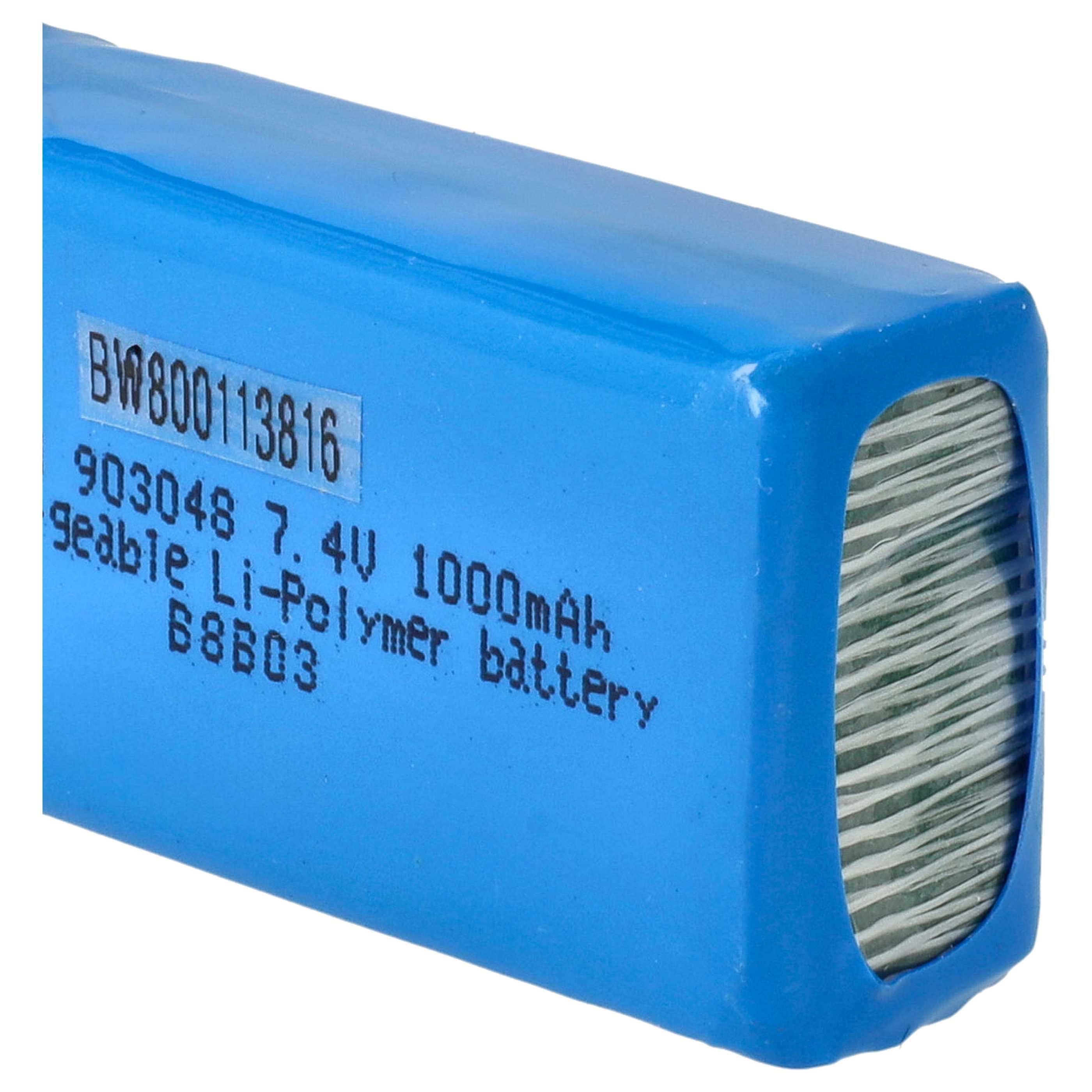 Batterie pour drone UDI Lark FPV U842-1, Falcon U842- 1000mAh 7,4V Li-ion