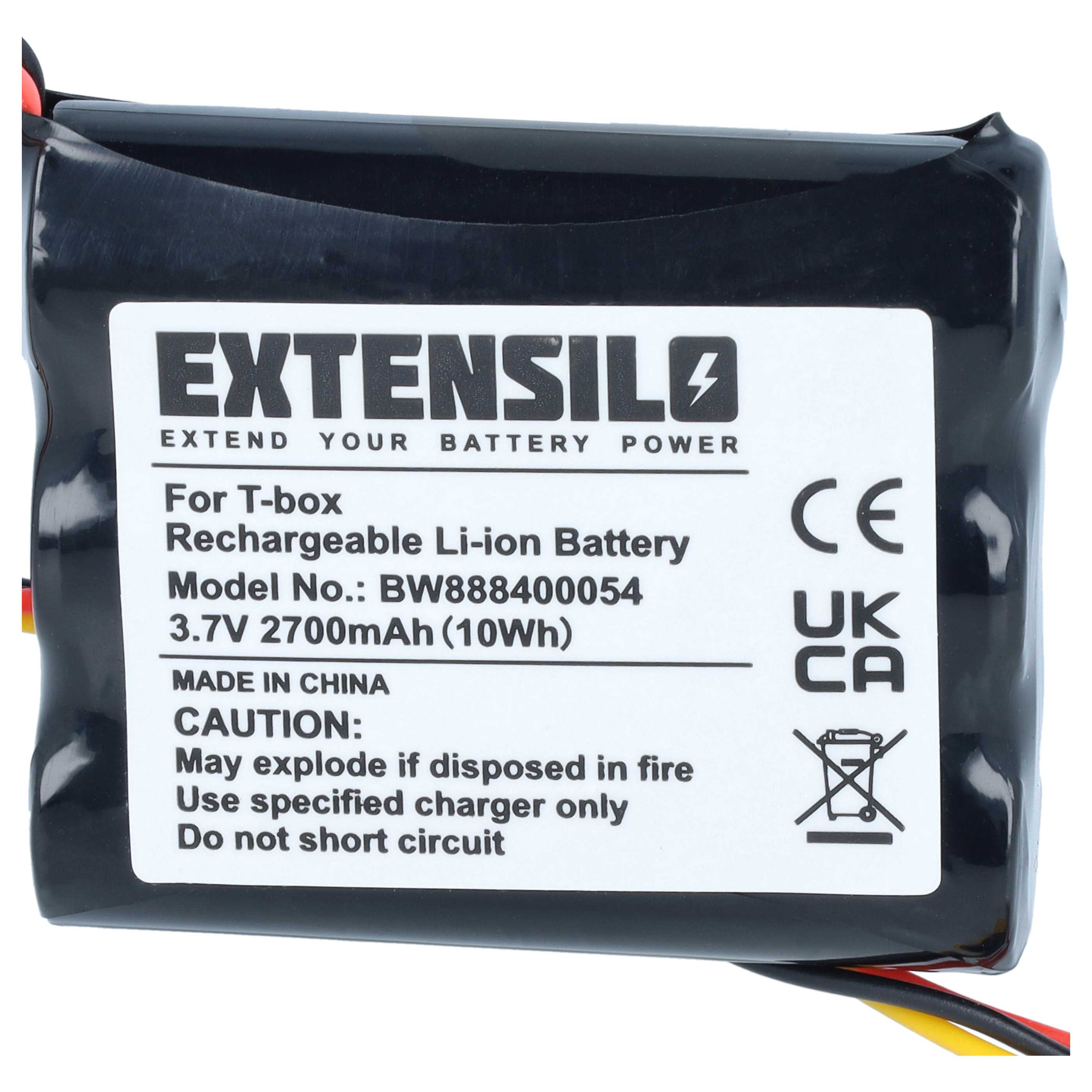 EXTENSILO Batteria per radio raccontastorie Toniebox Tonie Box - 2700mAh 3,7V Li-Ion