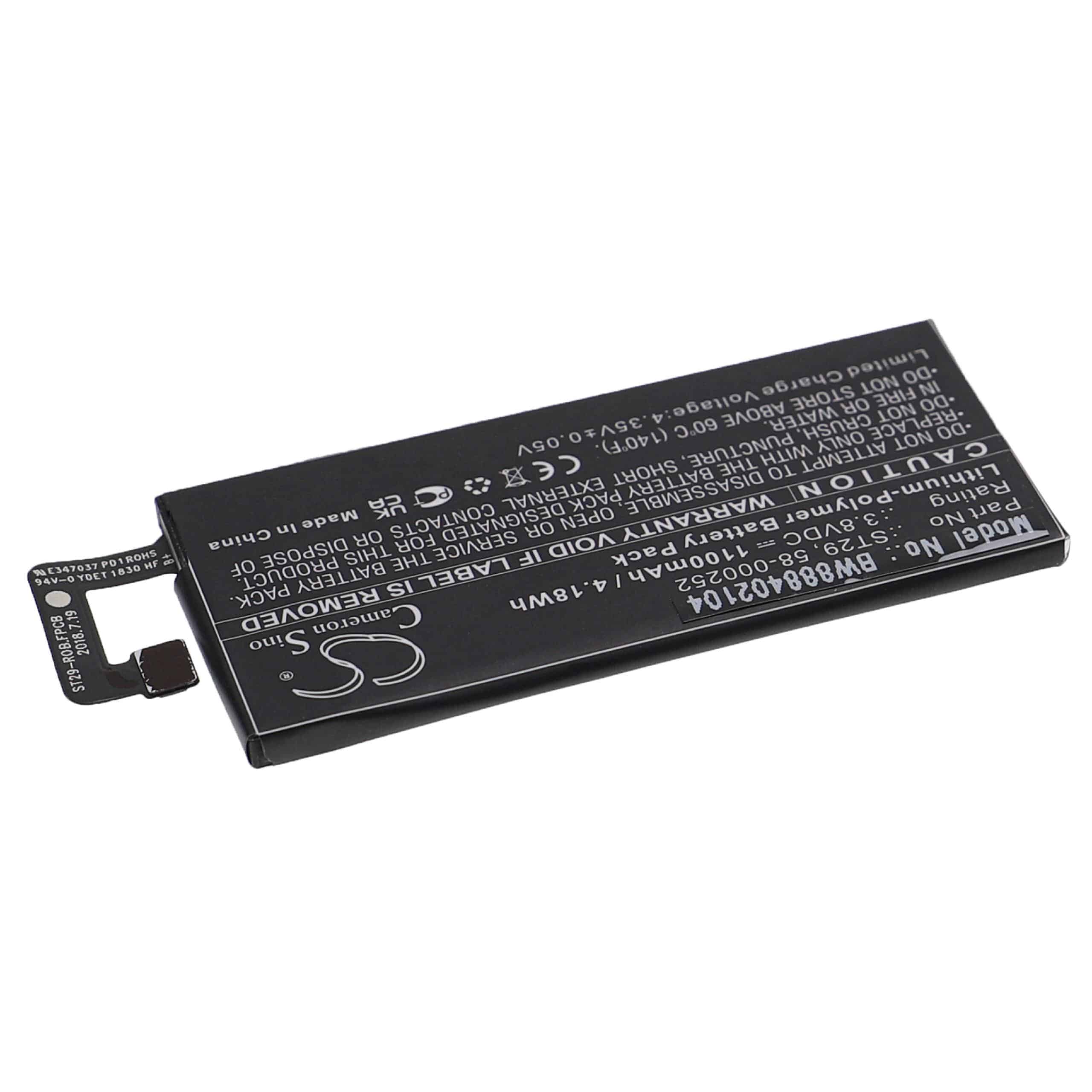 E-Book Battery Replacement for Amazon ST29, 58-000252 - 1100mAh 3.8V Li-polymer