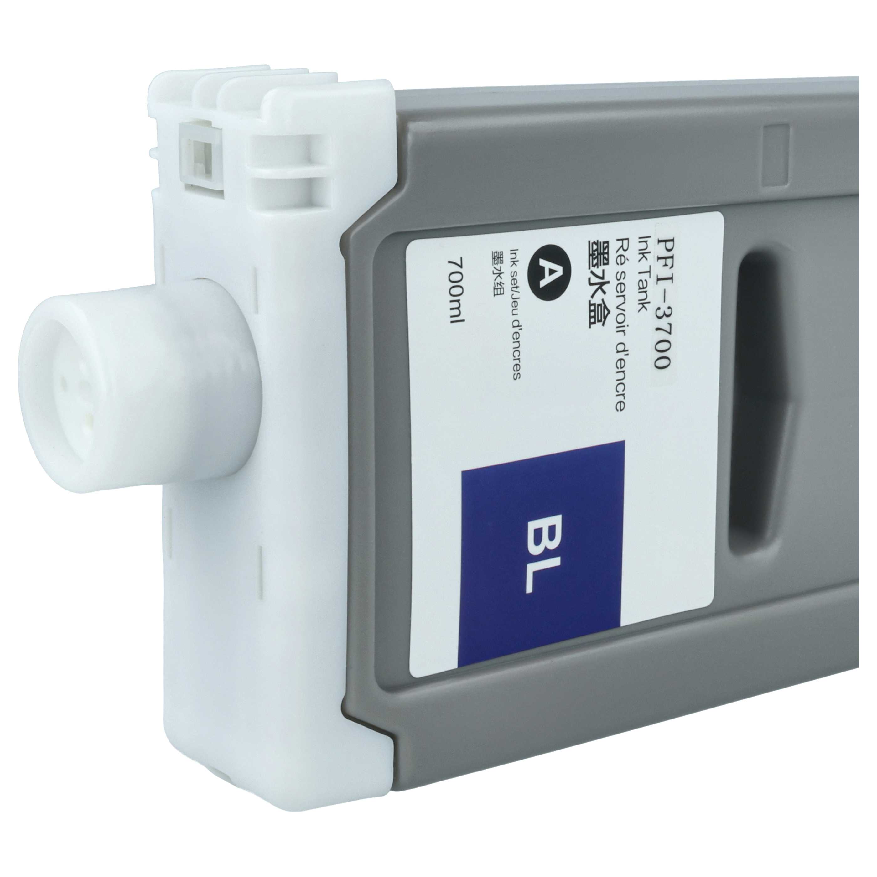 Ink Cartridge as Exchange for Canon PFI-3700 B for Canon Printer - Blue 700 ml