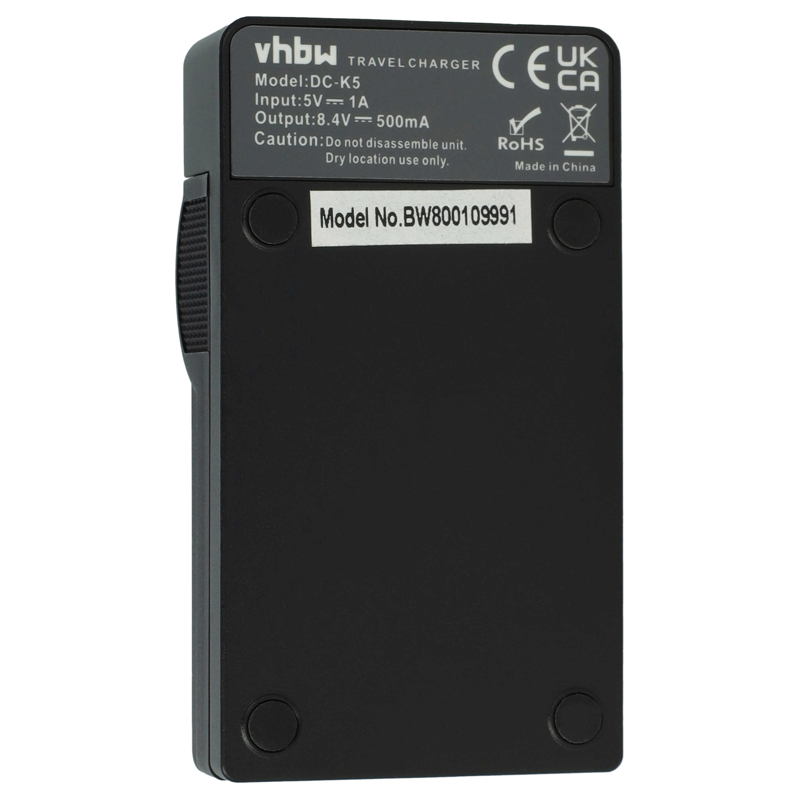Battery Charger USB-C + Cable USB-C suitable for Panasonic Lumix DMC-GF2, DMC-GF2C, DMC-GF2K, DMC-GF2KEG-K Dig