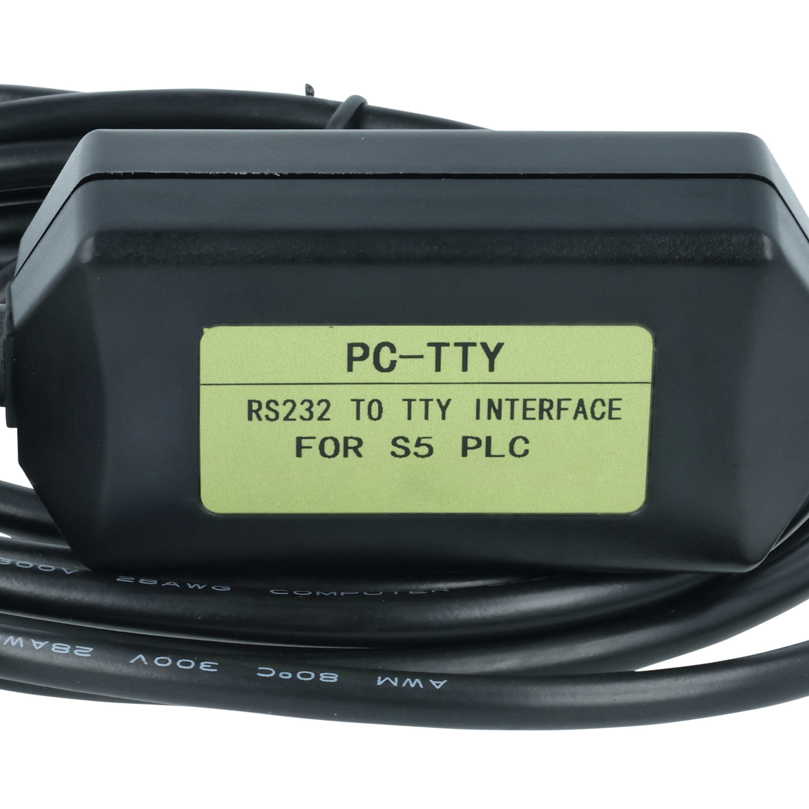 Programmierkabel RS-232 passend für Siemens Simatic S5 100U Peripheriegerät - Adapter 14,2cm Schwarz