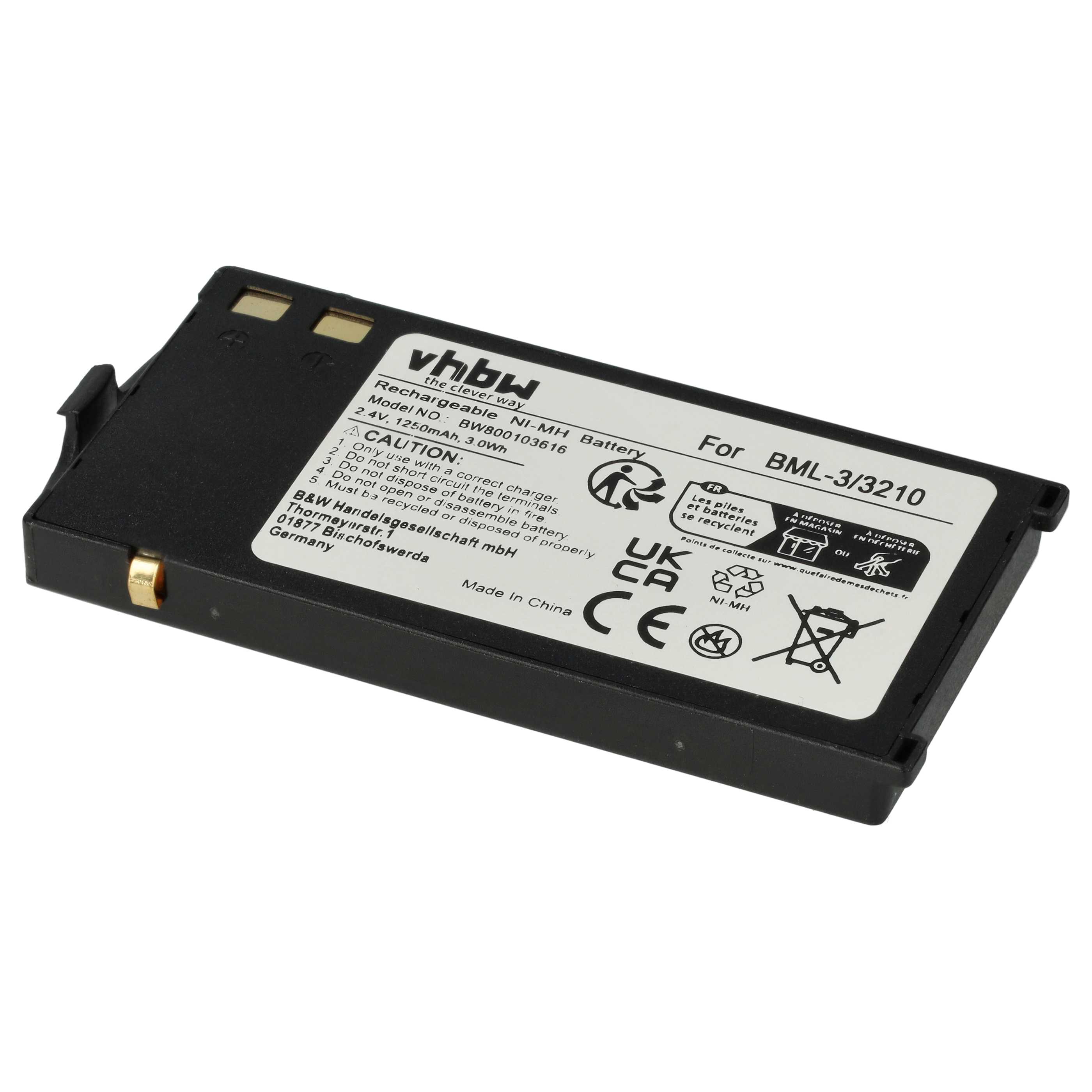 Mobile Phone Battery replaces Nokia BML-3 - 1200 mAh 2.4 V NiMH