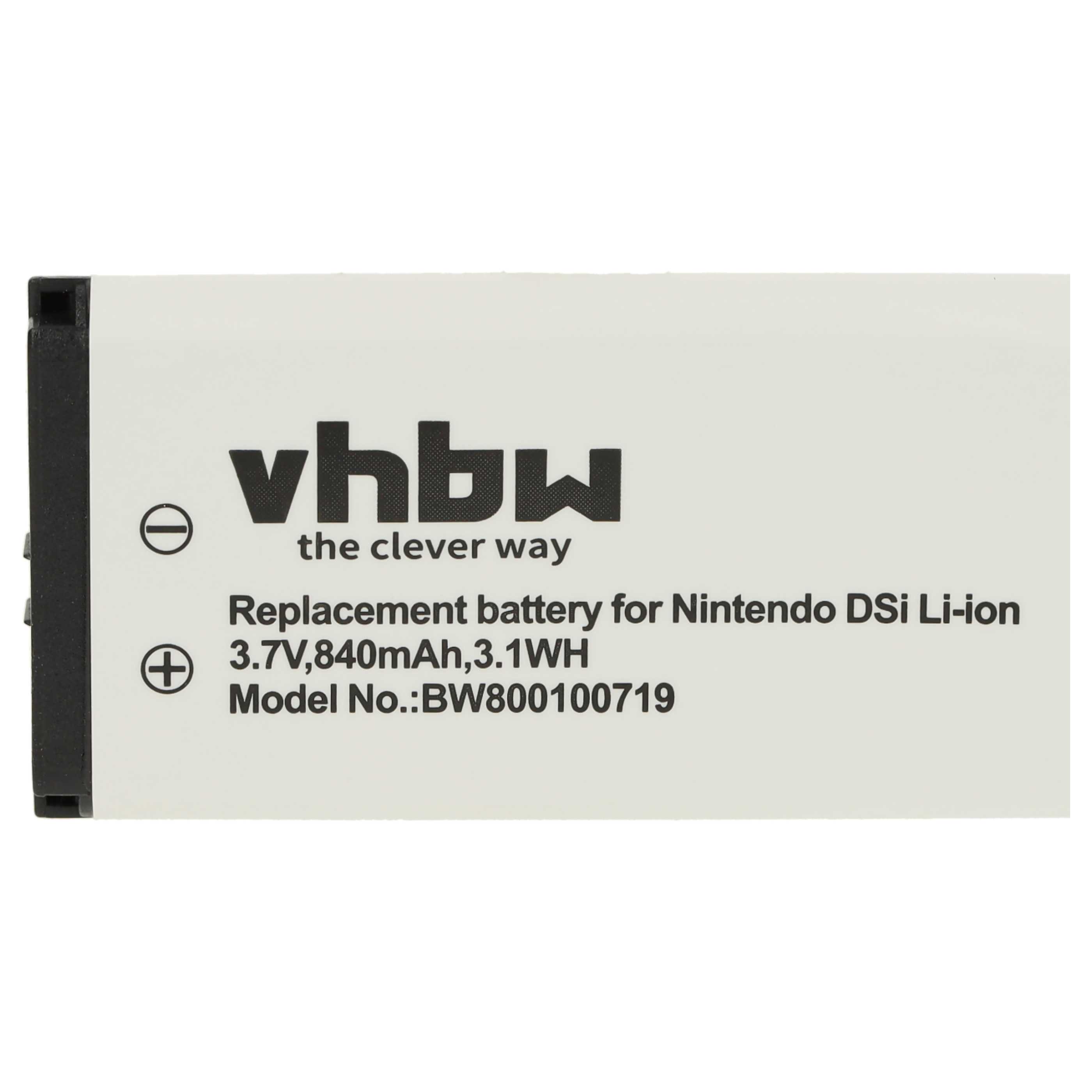Games Console 2x Battery replaces Nintendo TWL-001, C/TWL-A-BP, TWL-003, BOAMK01 - 840 mAh 3.7 V Li-Ion