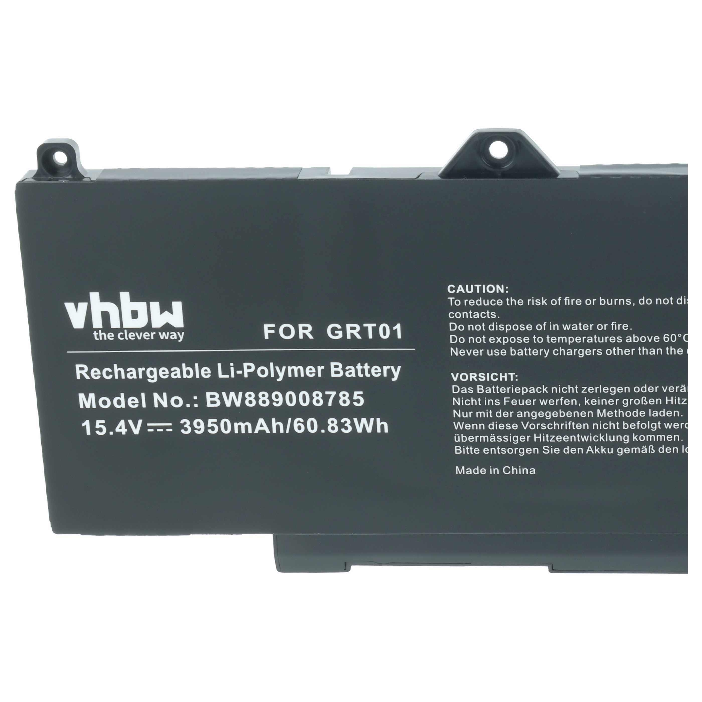 Notebook-Akku als Ersatz für Dell 53XP7, 00P3TJ, 05RGW, 0R05P0, 9JRV0 für Dell - 3950mAh 15,4V Li-Polymer