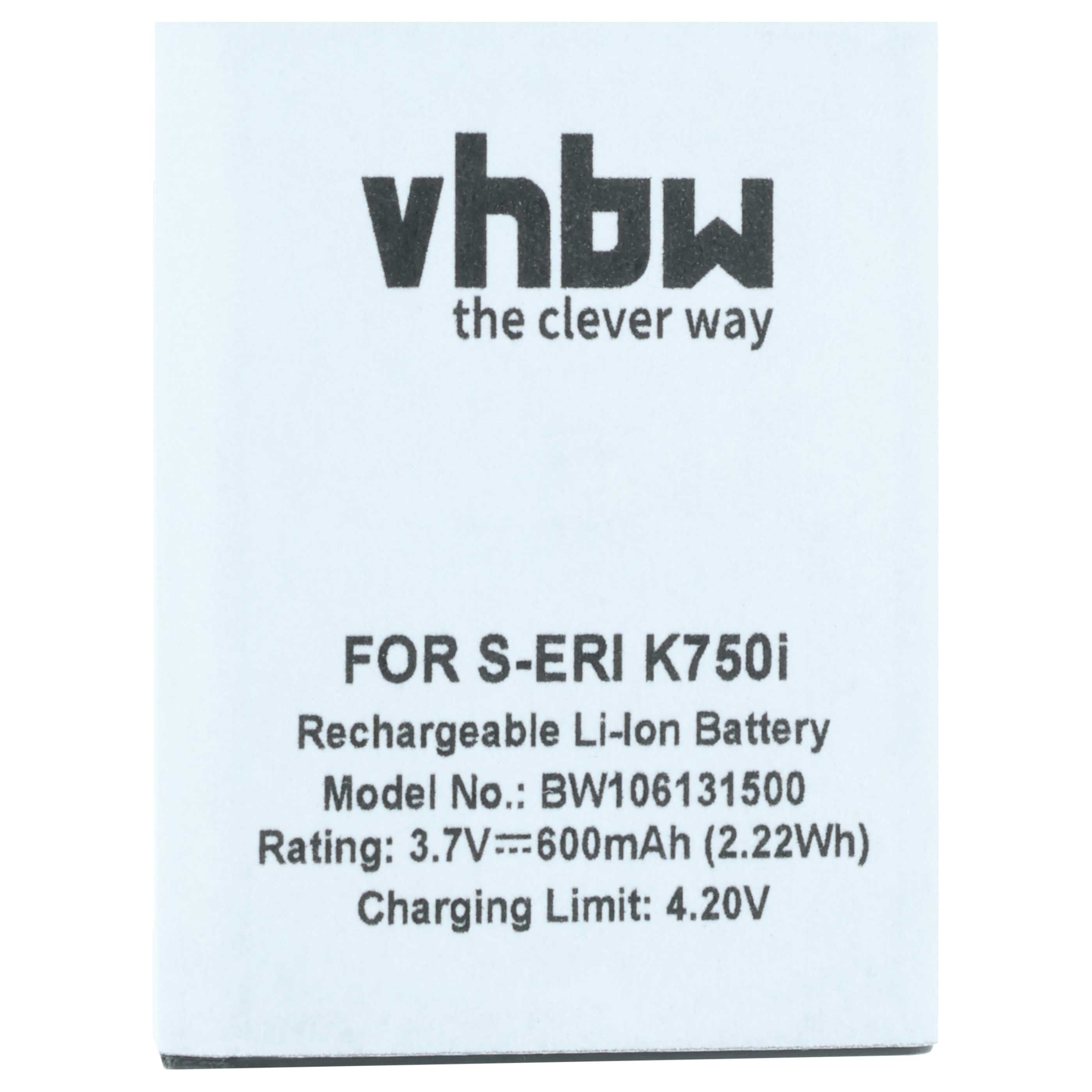 Akumulator do telefonu smartfona zamiennik Sony-Ericsson BST-37 - 600 mAh 3,7 V Li-Ion