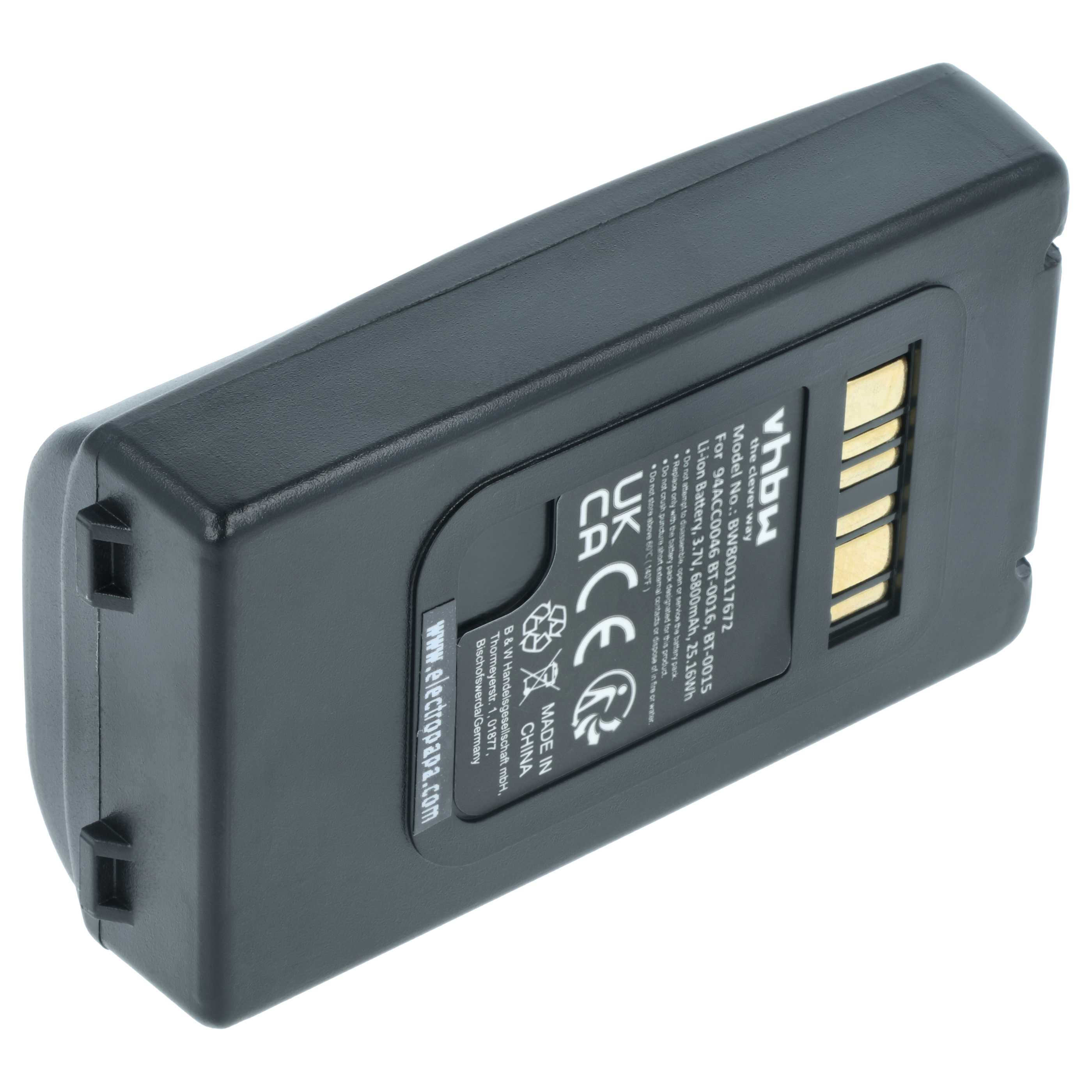 Battery replaces Datalogic 94ACC0048, BT-0015, 94ACC0046 for Datalogic Barcode Scanner POS - 6800 mAh 3.7 V