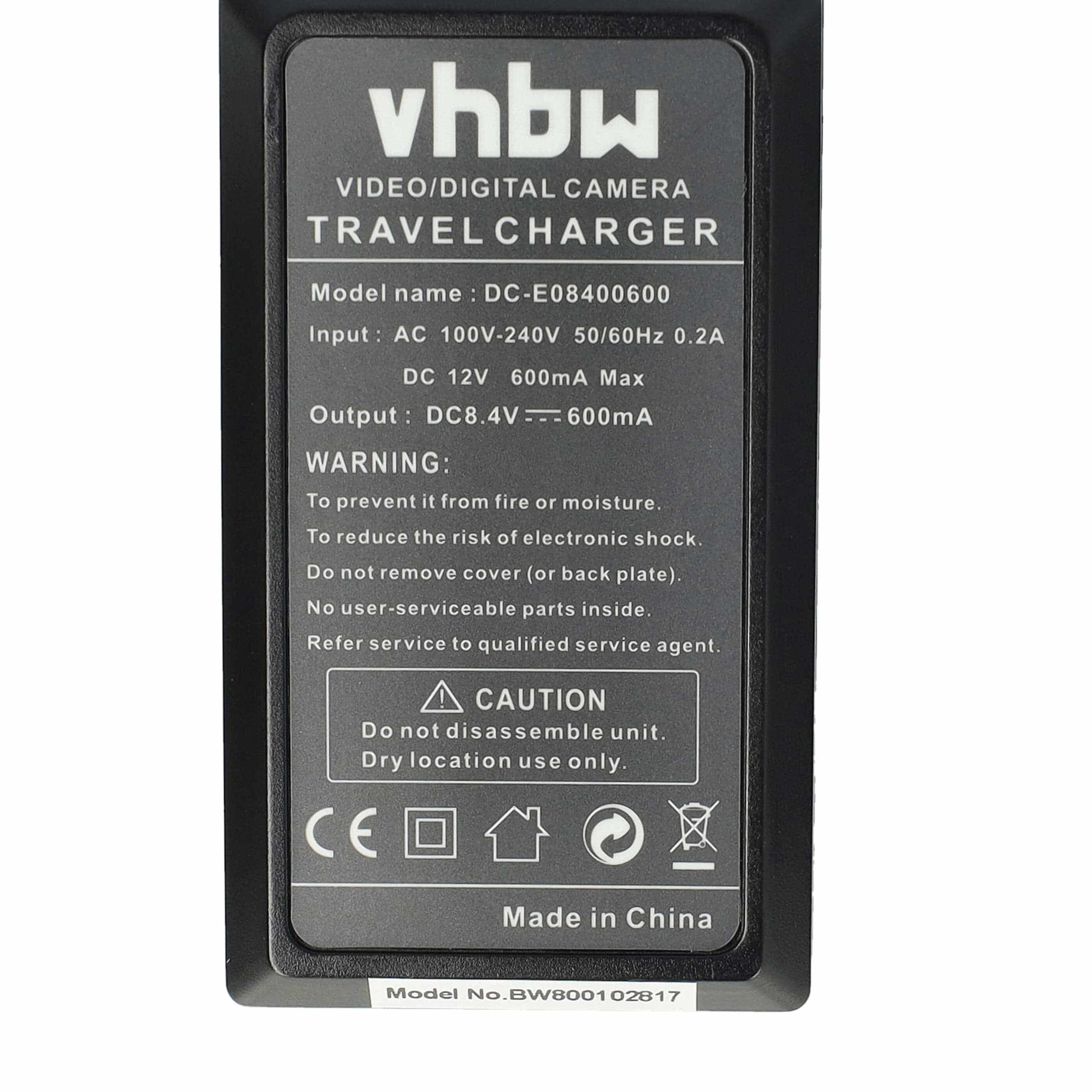 Battery Charger suitable for D-Lux Typ109 Camera etc. - 0.6 A, 8.4 V