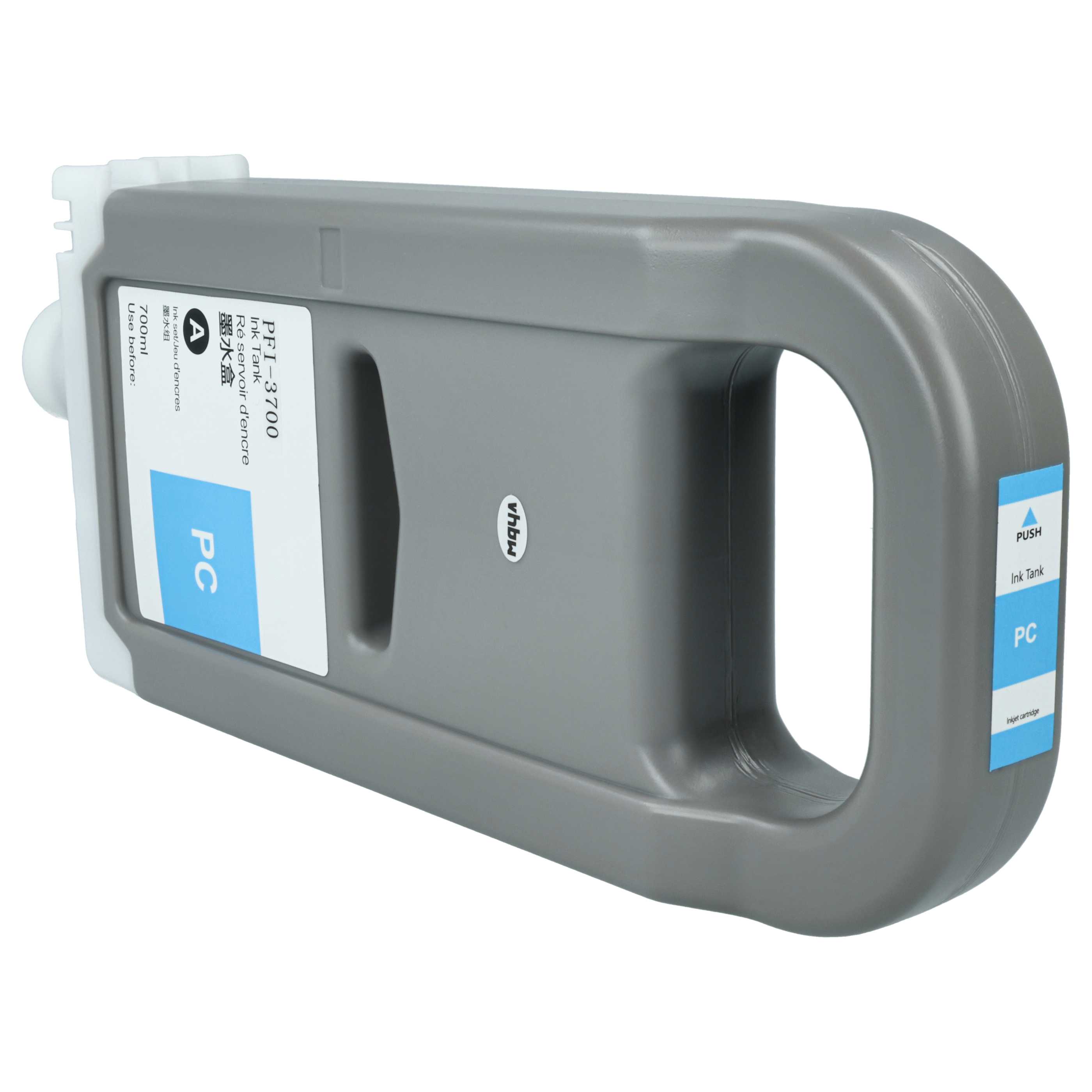 Ink Cartridge as Exchange for Canon PFI-3700 PC for Canon Printer - Photo Cyan 700 ml