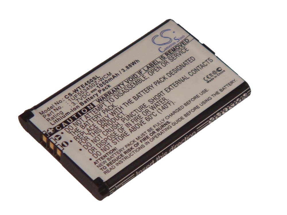 Batería reemplaza 1UF553450Z-WCM para tablet, Pad Bamboo - 1050 mAh 3,7 V Li-Ion
