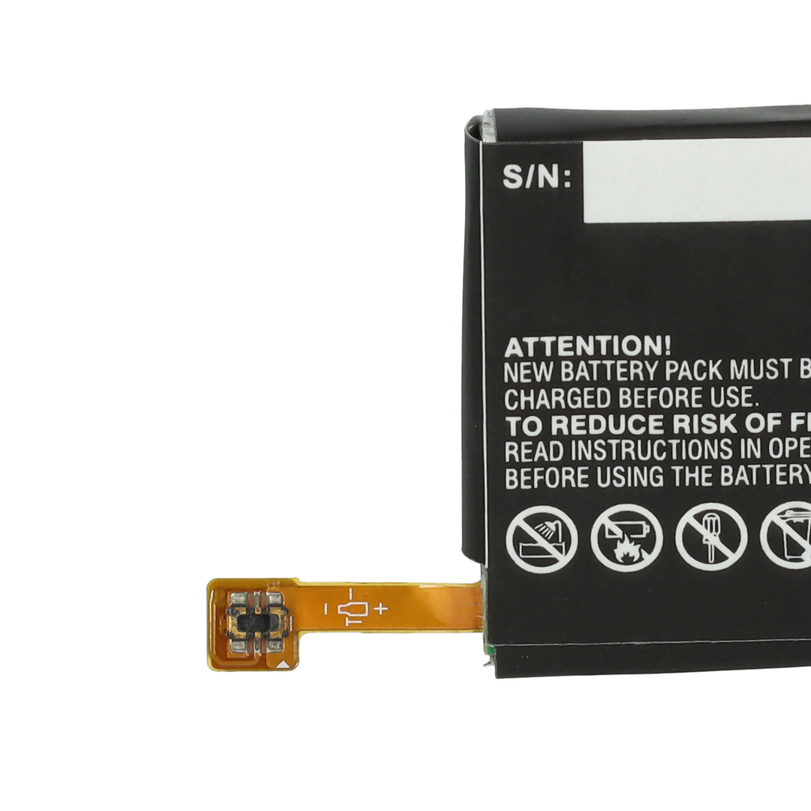 Smartwatch Battery replaces LG BL-S6 - 570 mAh 3.85 V Li-polymer + Tools