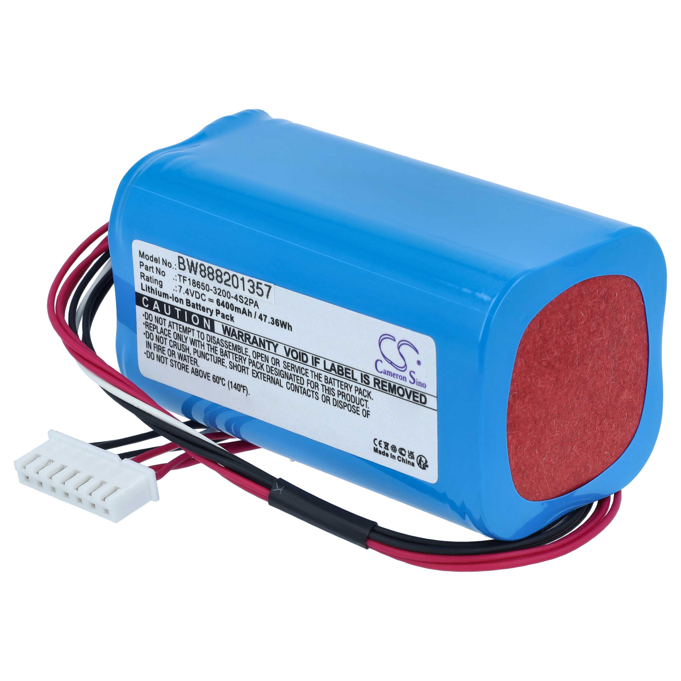 Battery replaces Marshall C196A1 for Marshall Loudspeaker - Li-Ion 6400 mAh