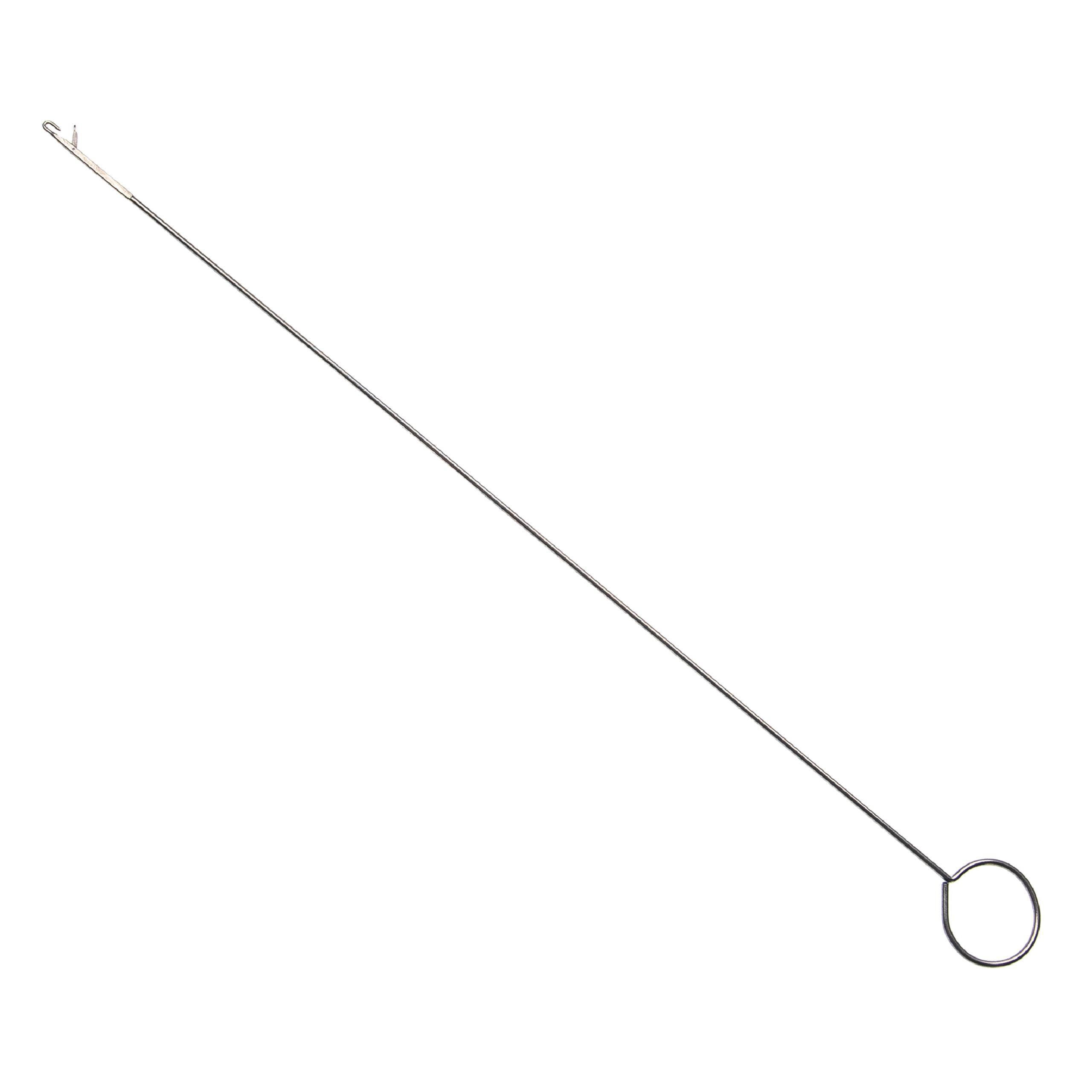 vhbw Turning Needle with Hook - Extra Long Pull-Through Needle (26.5 cm), Metal