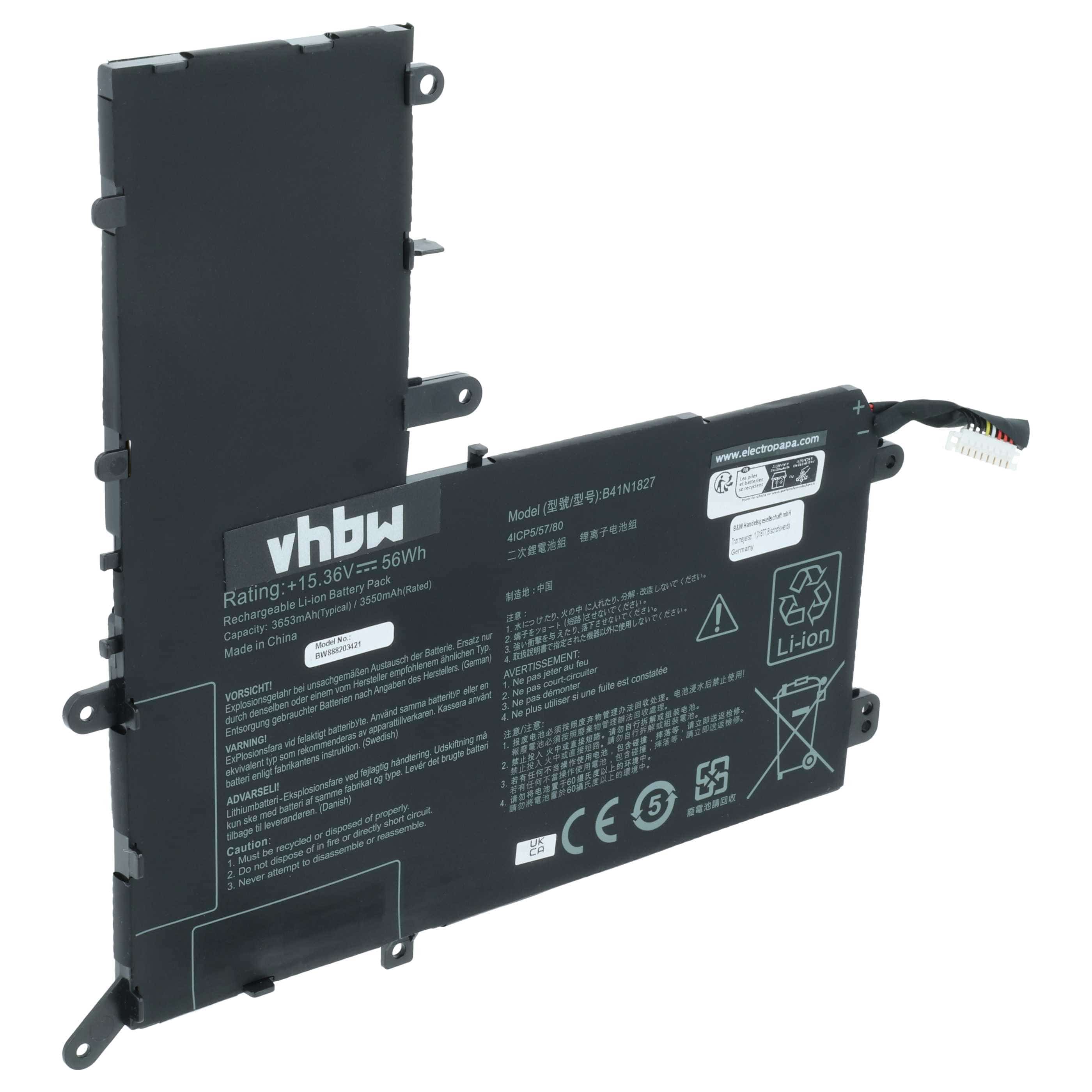 Akumulator do laptopa zamiennik Asus B41N1827, 0B200-03070200 - 3500 mAh 15,36 V LiPo