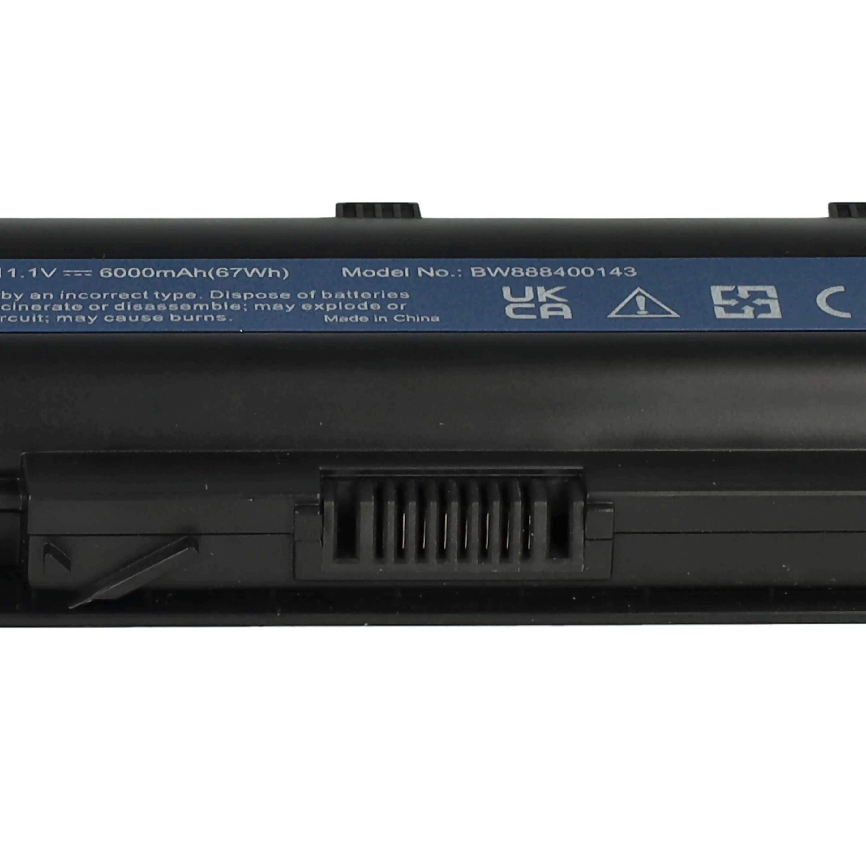 Notebook Battery Replacement for HP 588178-141, 586028-341, 586006-321, 586006-361 - 6000mAh 11.1V Li-ion